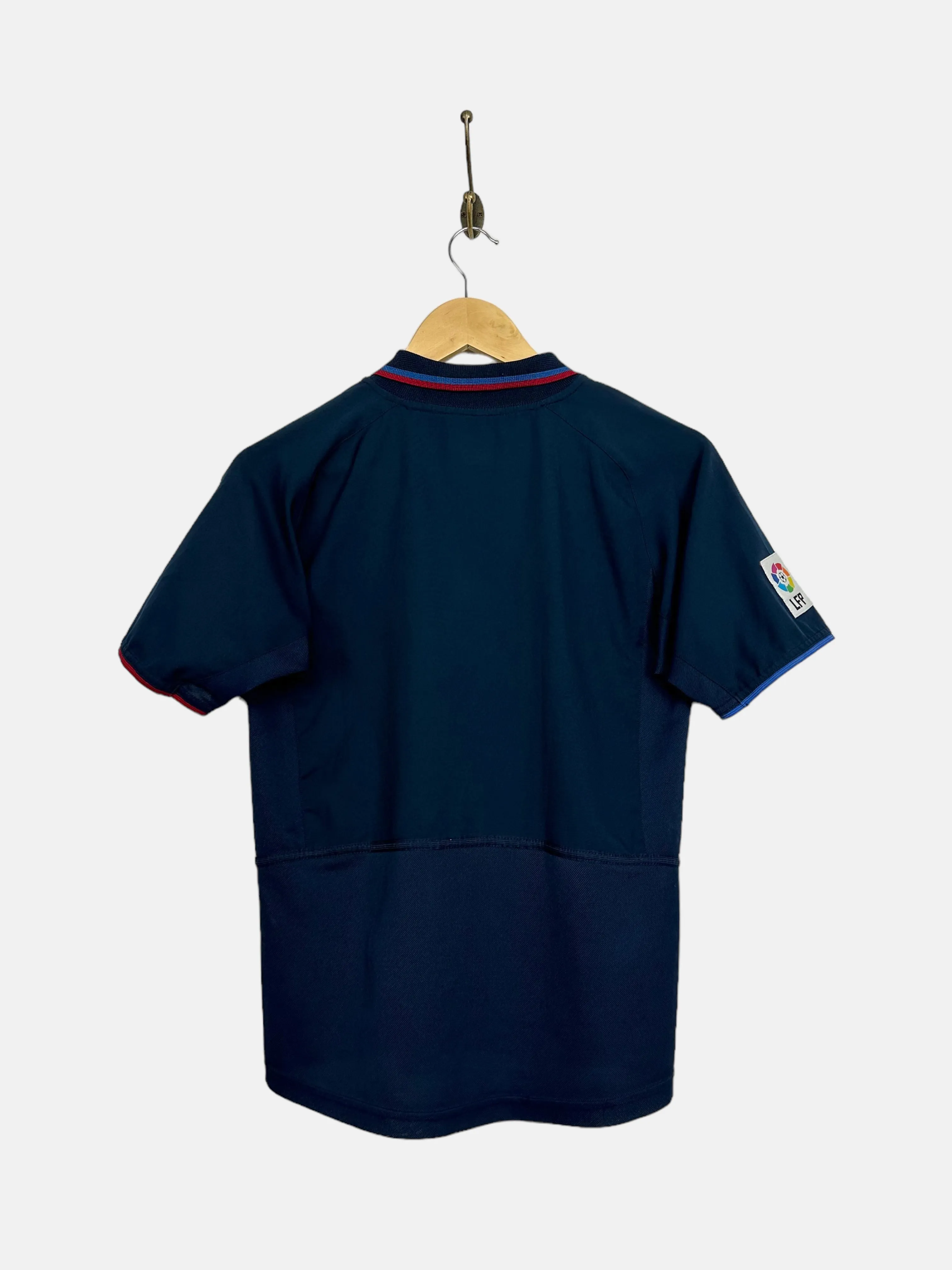 2002 Nike Barcelona Away Kit Embroidered Vintage Football Jersey Size 6