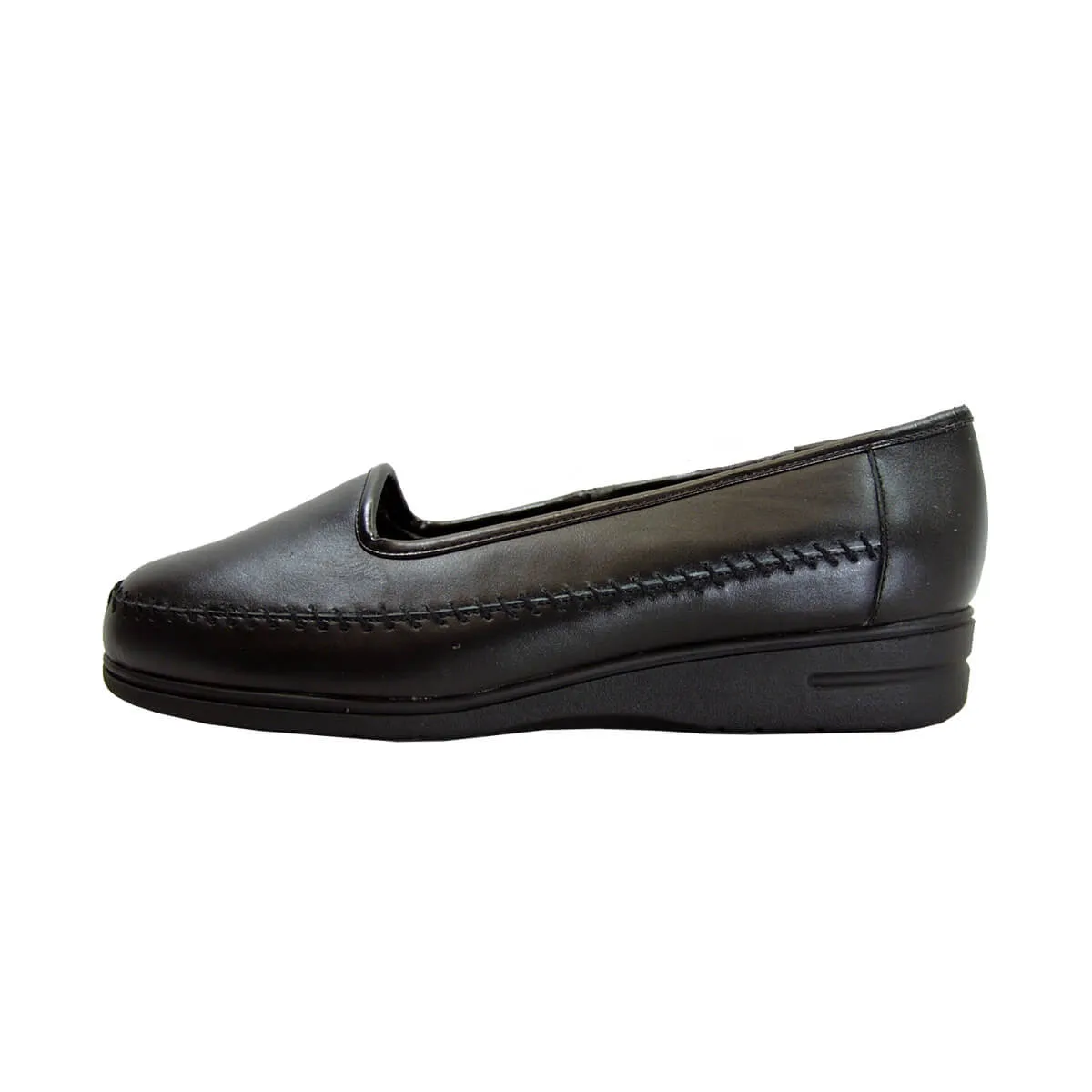 24 HOUR COMFORT Kya Women's Wide Width Leather Slip-On Shoes