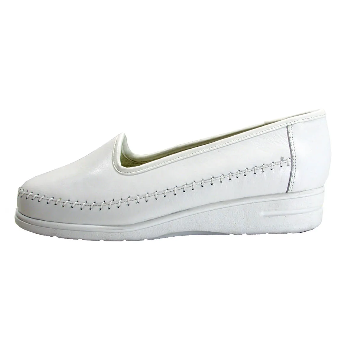24 HOUR COMFORT Kya Women's Wide Width Leather Slip-On Shoes