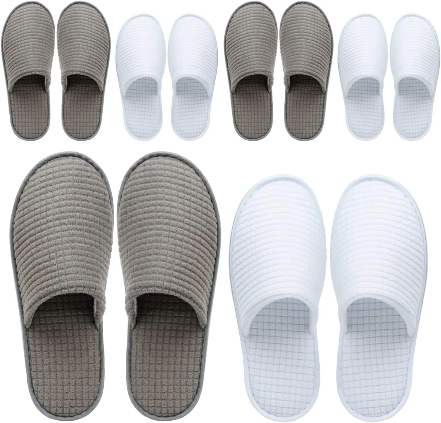 6-9 Pairs Spa Slippers, Non Slip Disposable Slippers for Guest, Washable Reusable, Which Can Be Used as Women Men, House, Indoor, Bathroom, Bedroom, Hotel, Bride Slippers