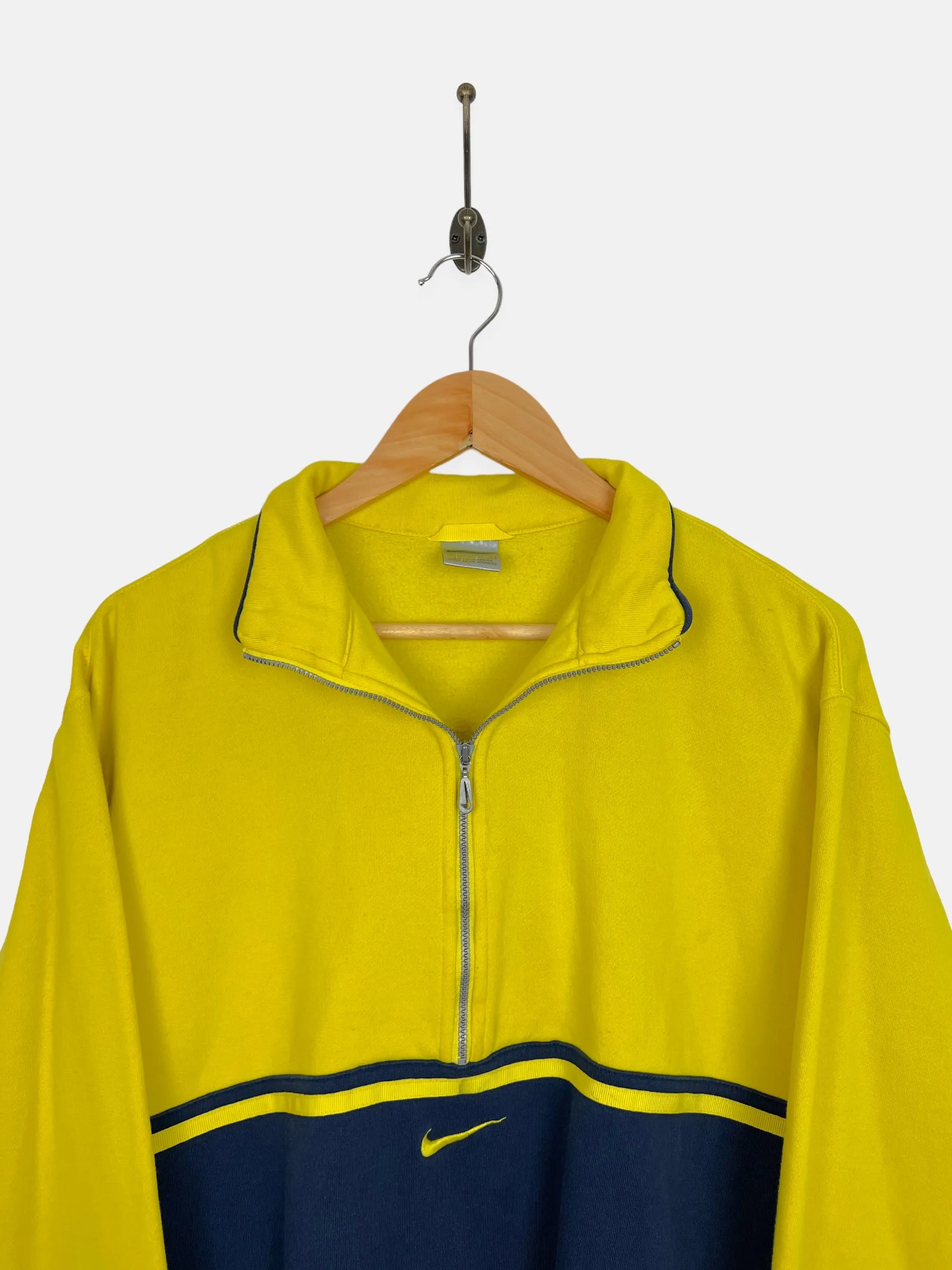 90's Nike Embroidered Vintage Quarterzip Sweatshirt Size 10-12