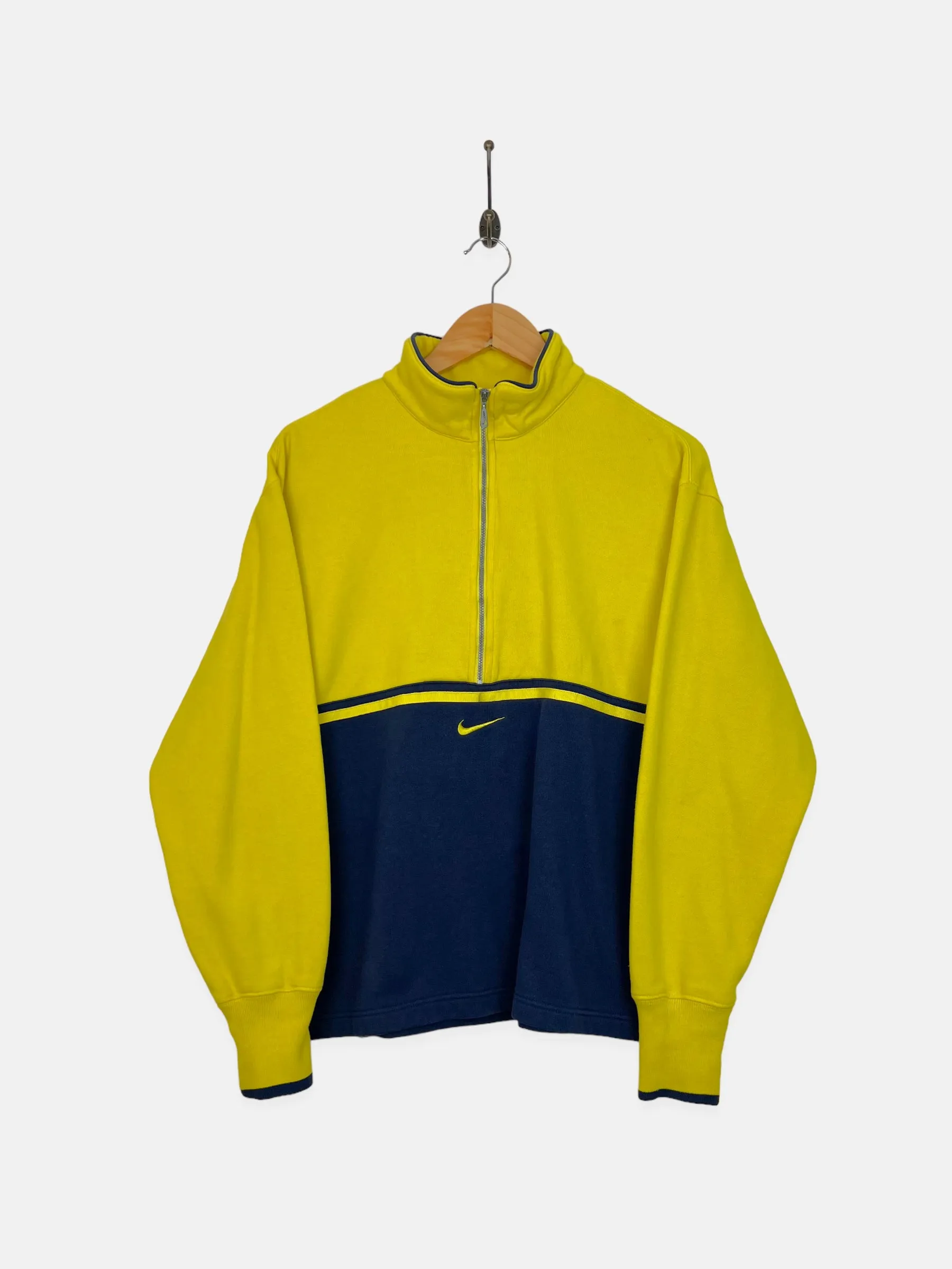 90's Nike Embroidered Vintage Quarterzip Sweatshirt Size 10-12