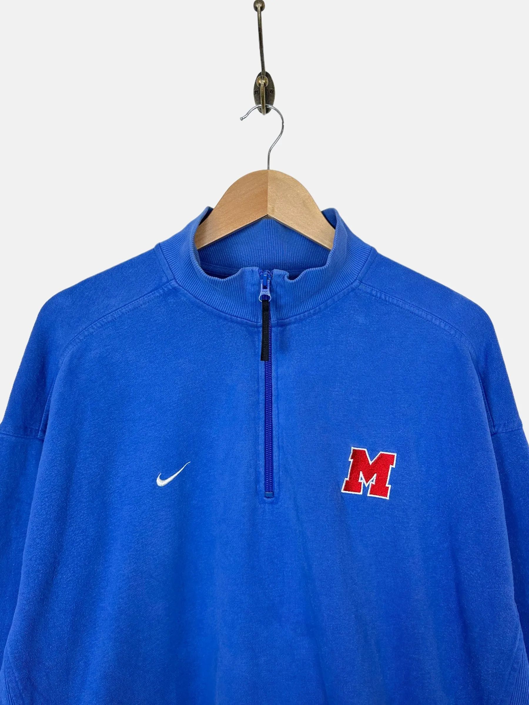 90's Nike Embroidered Vintage Quarterzip Sweatshirt Size XL-2XL