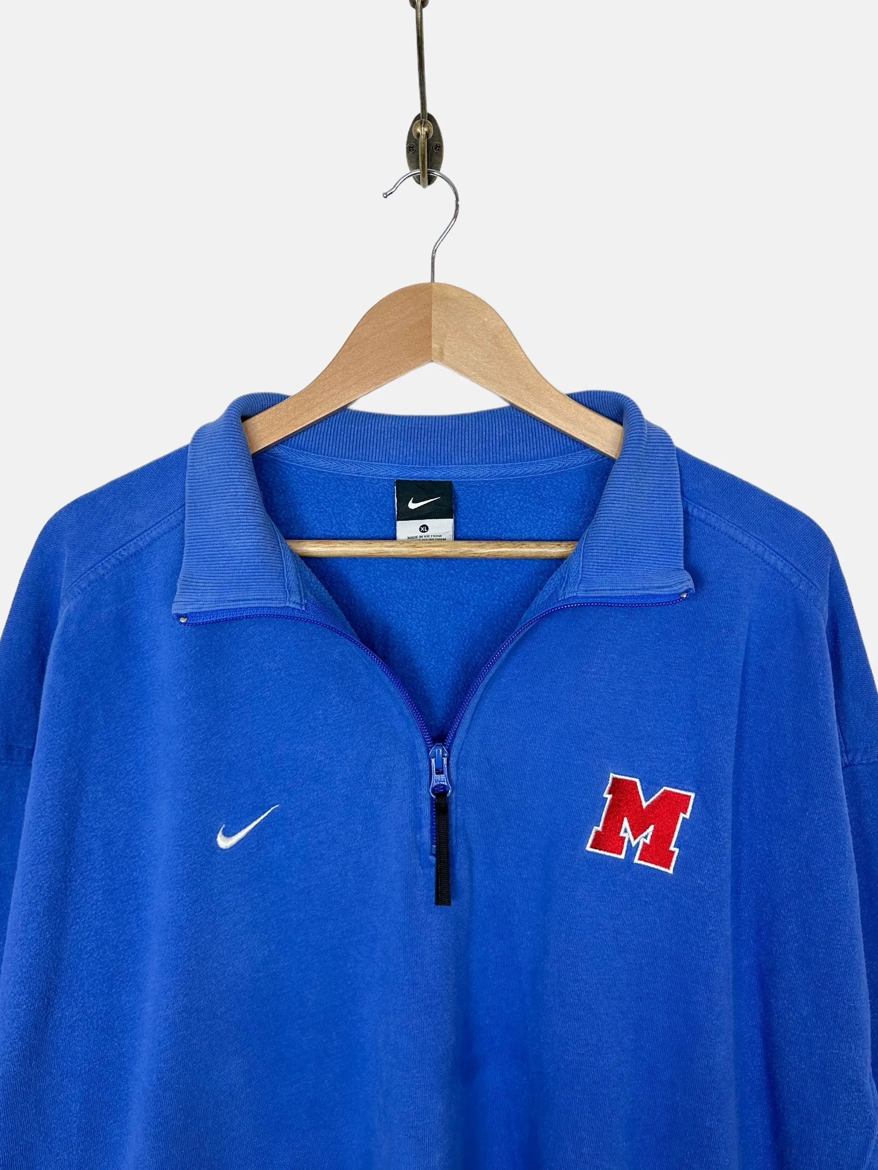 90's Nike Embroidered Vintage Quarterzip Sweatshirt Size XL-2XL