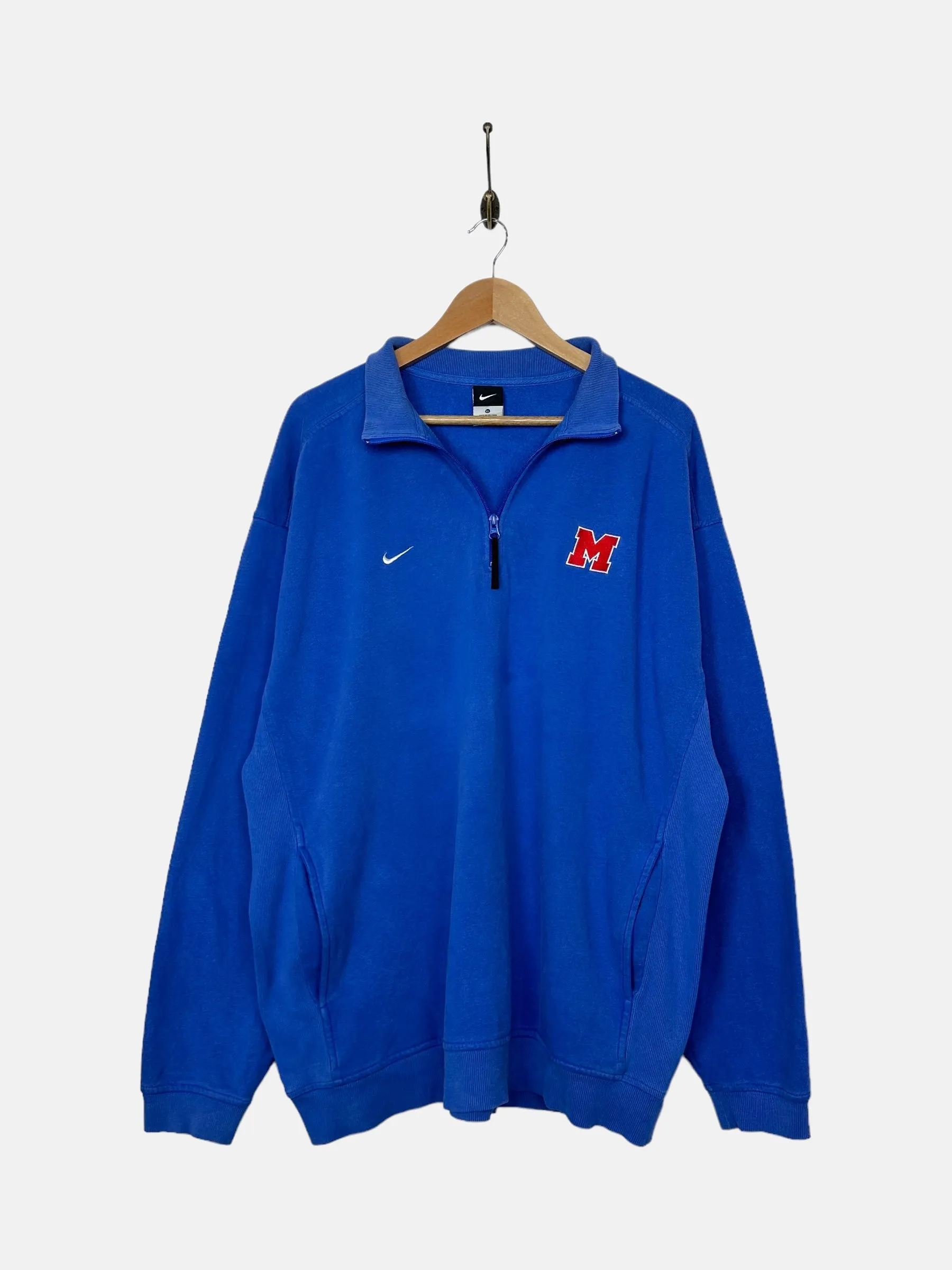 90's Nike Embroidered Vintage Quarterzip Sweatshirt Size XL-2XL