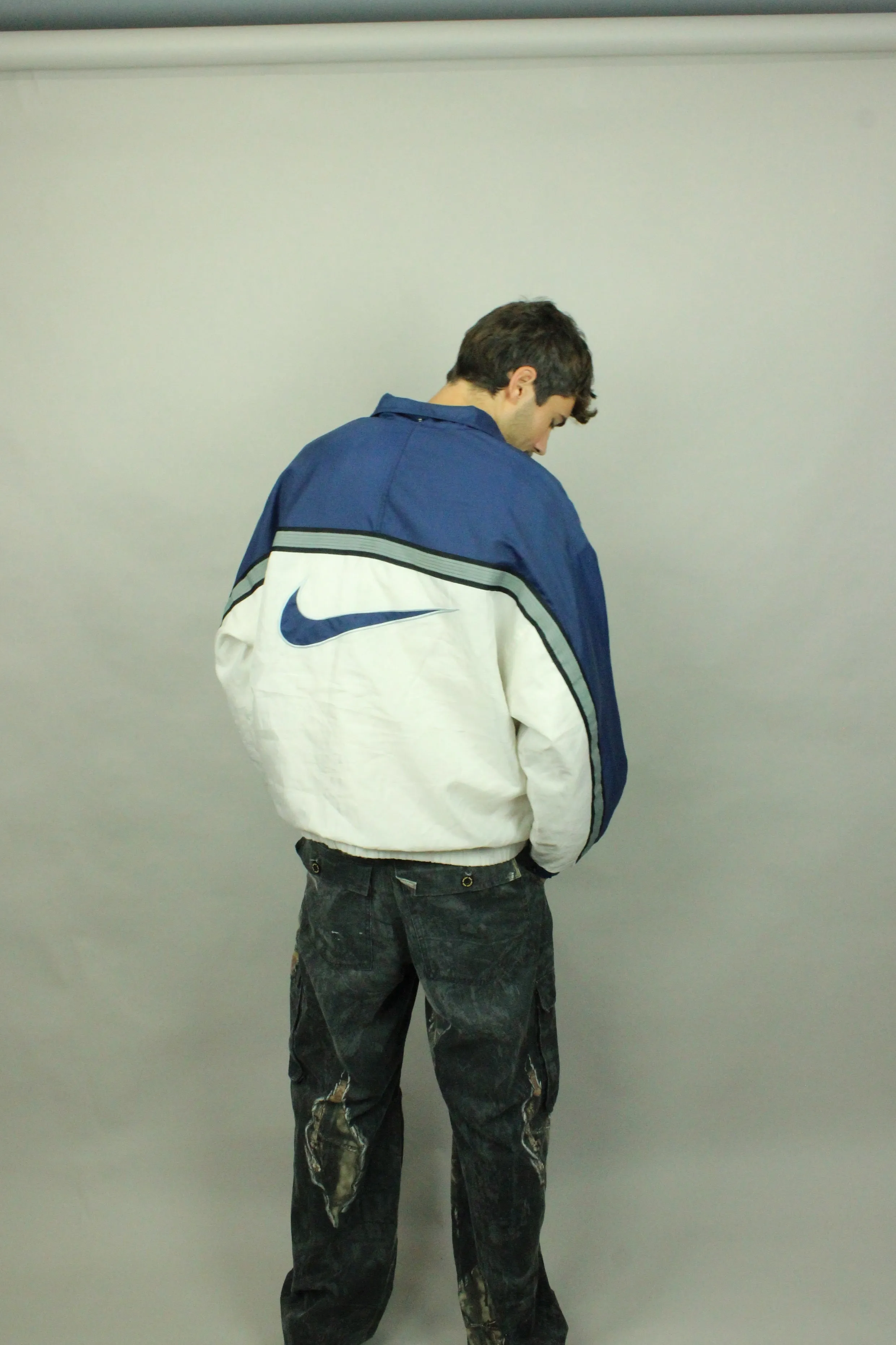 90's Nike Embroidered Vintage Thick Jacket Size M-L