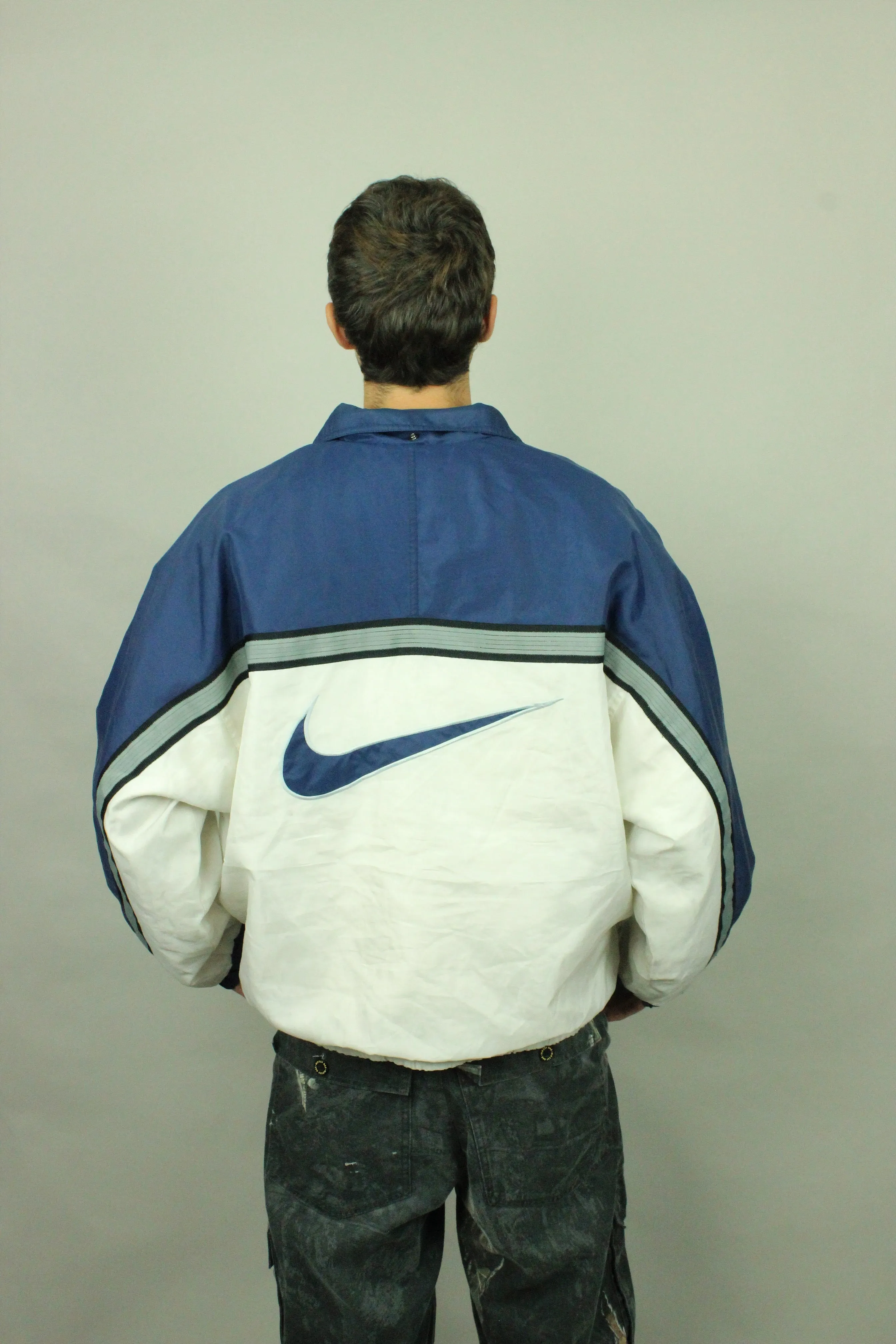 90's Nike Embroidered Vintage Thick Jacket Size M-L