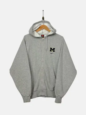 90's Nike Michigan Embroidered Vintage Zip-Up Hoodie Size M