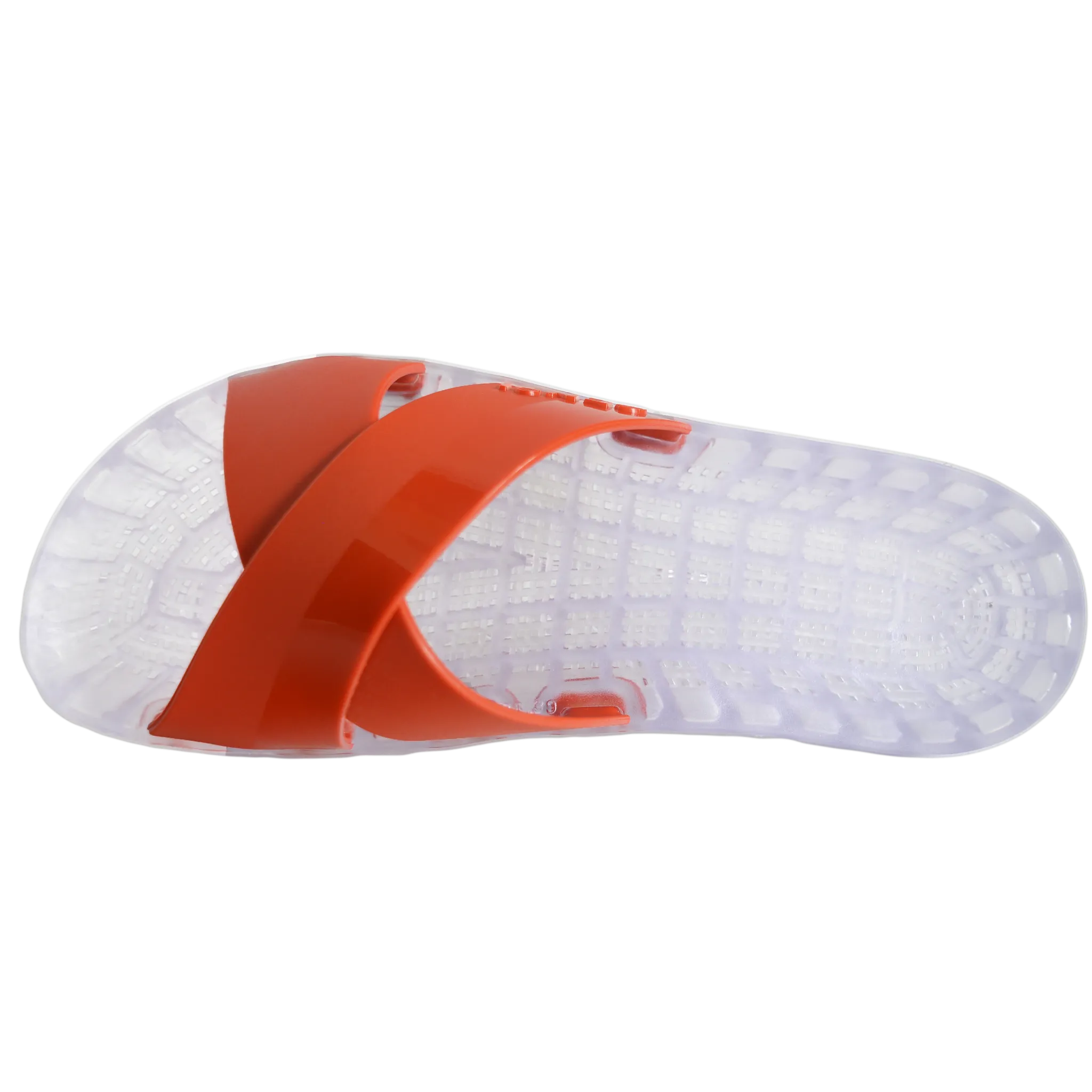 Amalfi - Clear Slide Sandal - Red