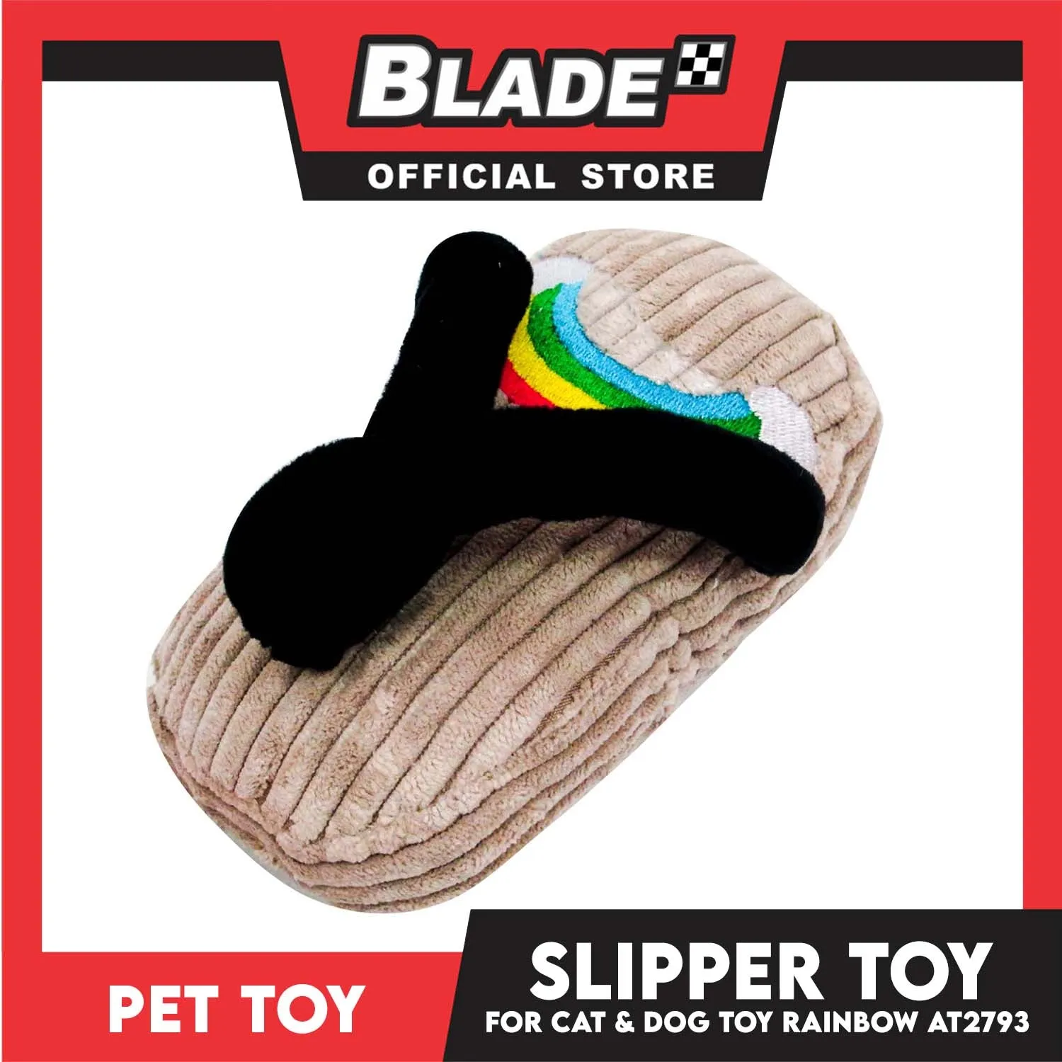 Amy Carol Slipper Toy Rainbow Design AT2793 For Cat And Dog