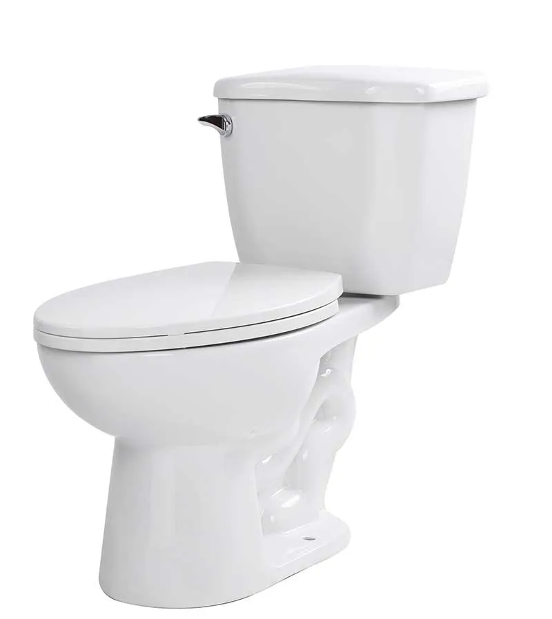 Anzzi Kahl 67 in. Acrylic Flatbottom Non-Whirlpool Bathtub with Havasu Faucet and Kame 1.28 GPF Toilet