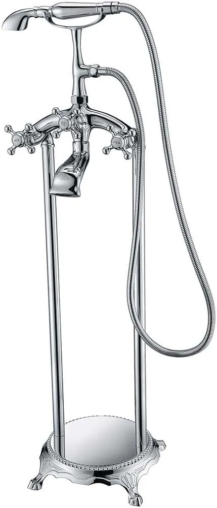 Anzzi Prima 67 in. Acrylic Flatbottom Non-Whirlpool Bathtub with Tugela Faucet and Talos 1.6 GPF Toilet