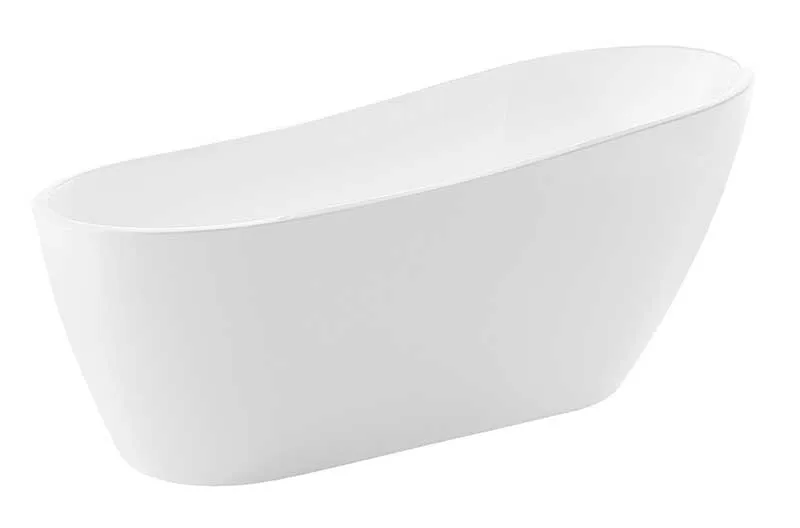 Anzzi Trend 67 in. Acrylic Flatbottom Non-Whirlpool Bathtub with Kame 2-piece 1.28 GPF Single Flush Toilet