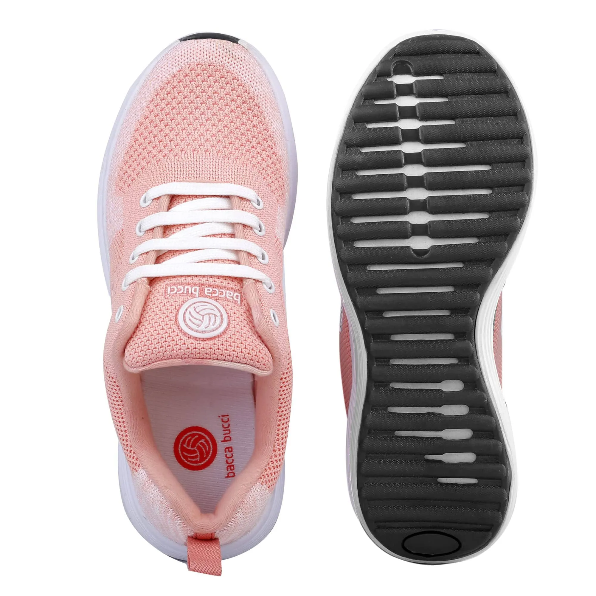 Bacca Bucci TOKYO Running Shoes for Women | Pink & Purple Women Walking Shoes