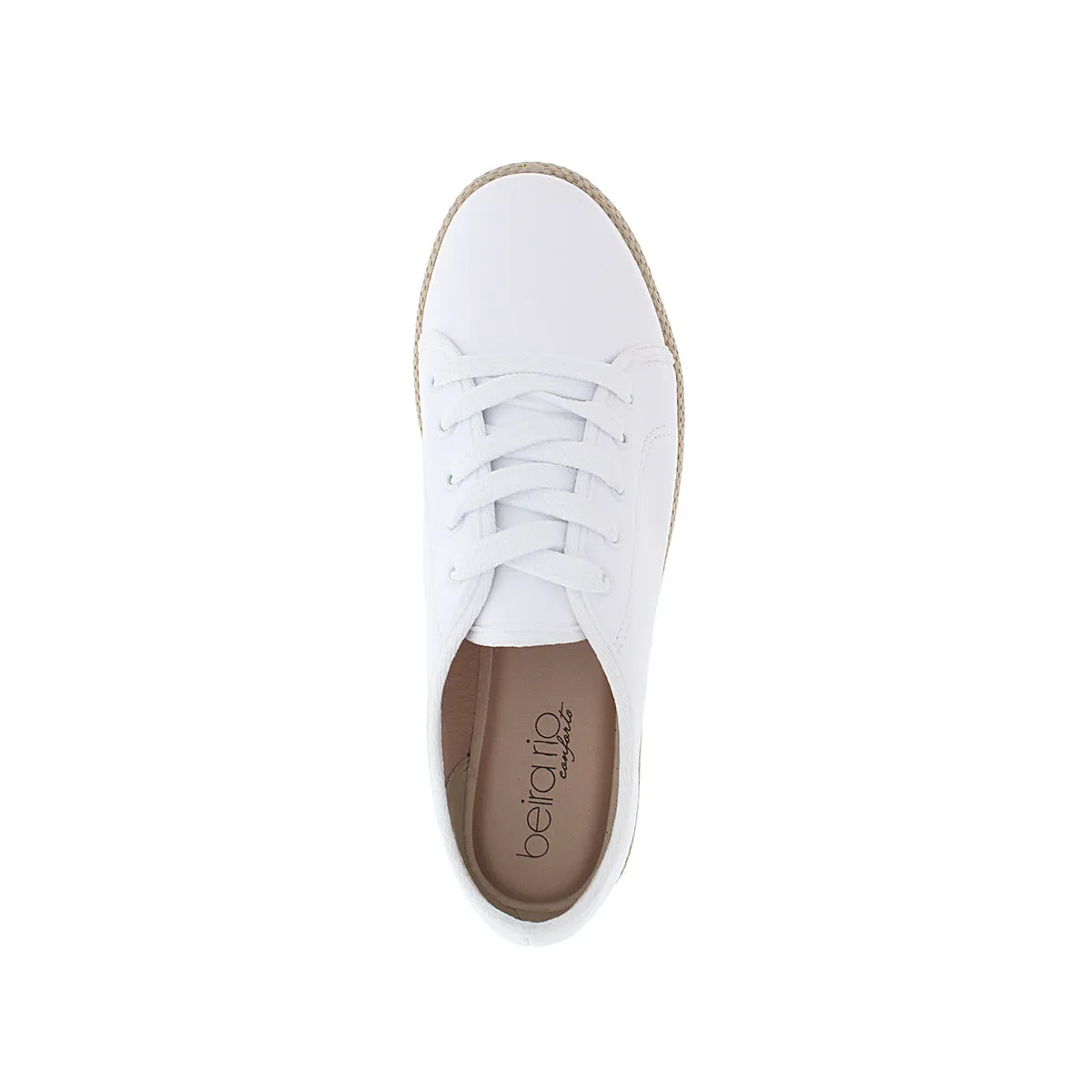 Beira Rio 4196.303 Women Fashion Platform Loafer in White