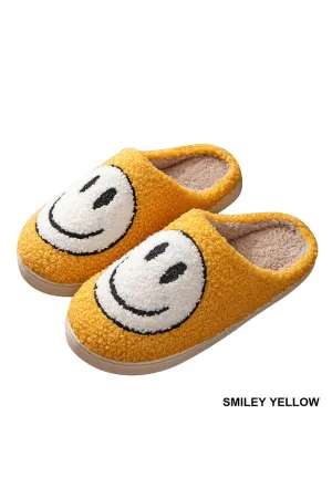 BF: Plush Cozy Smiley Slippers