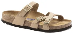 Birkenstock Franca Sandals - Sandcastle Nubuck Leather | Soft Footbed