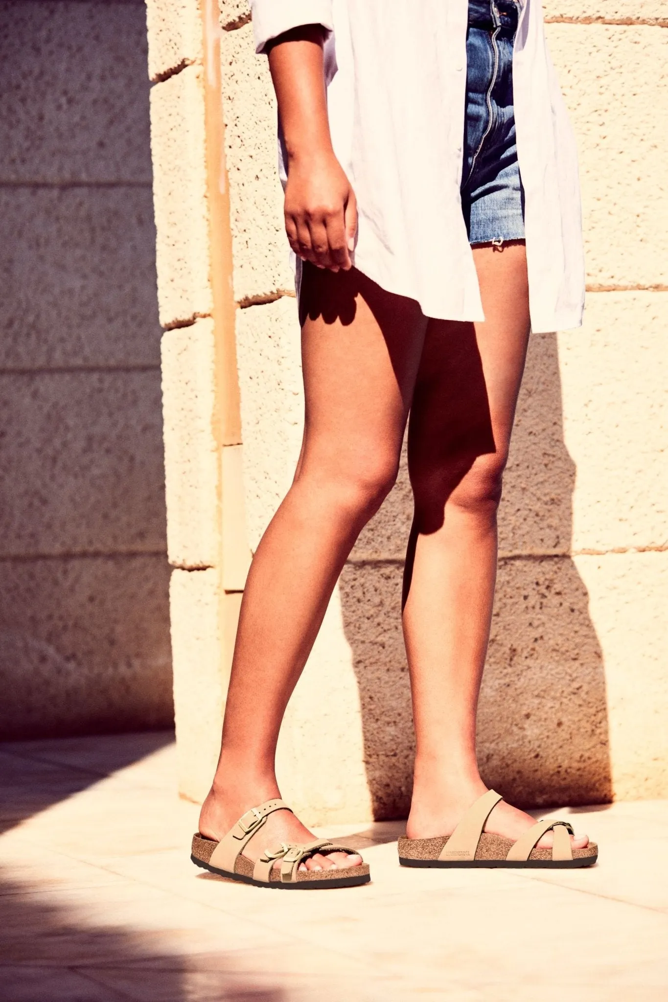 Birkenstock Franca Sandals - Sandcastle Nubuck Leather | Soft Footbed