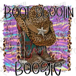 Boot Scootin Sublimation Print