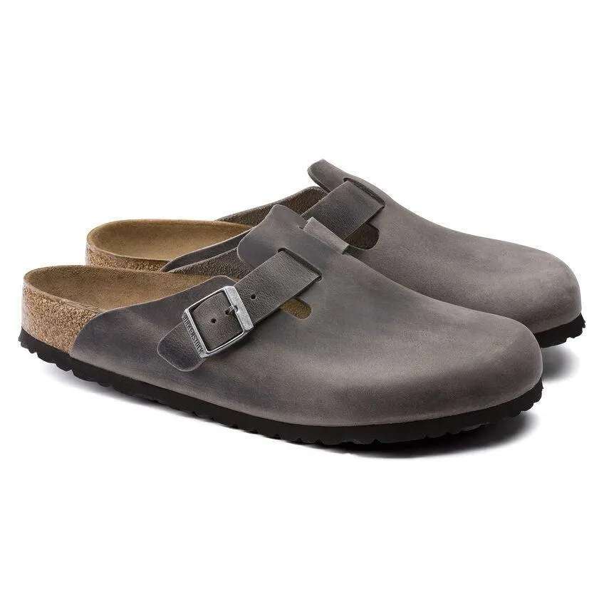 Boston | Soft Footbed | Oiled Leather | Iron