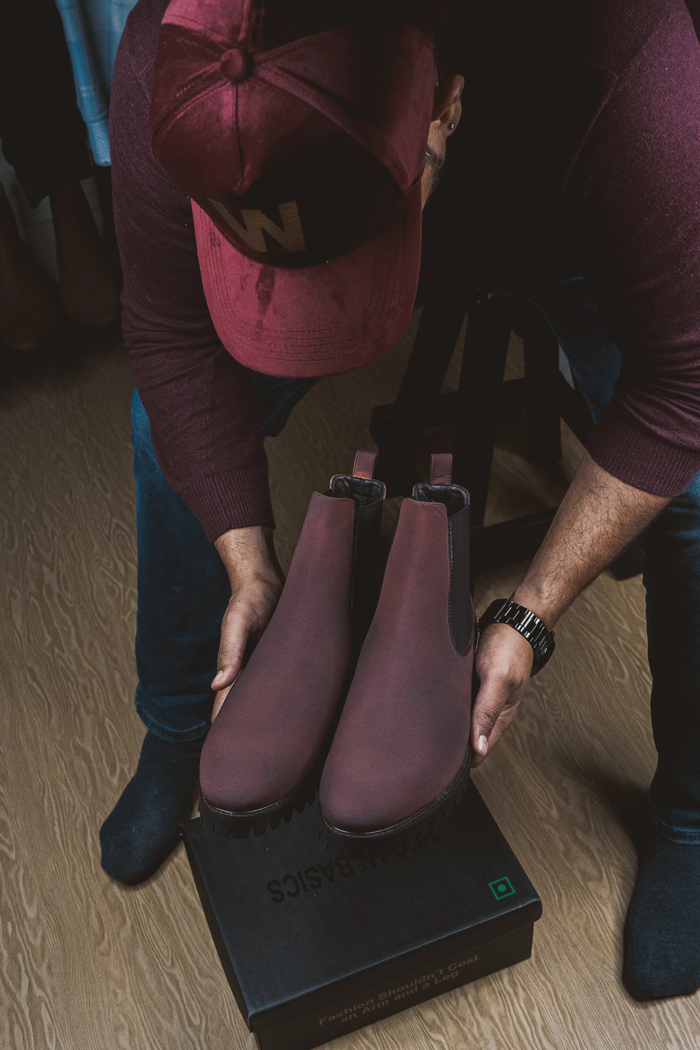 Brigadier Dark Burgundy Boots
