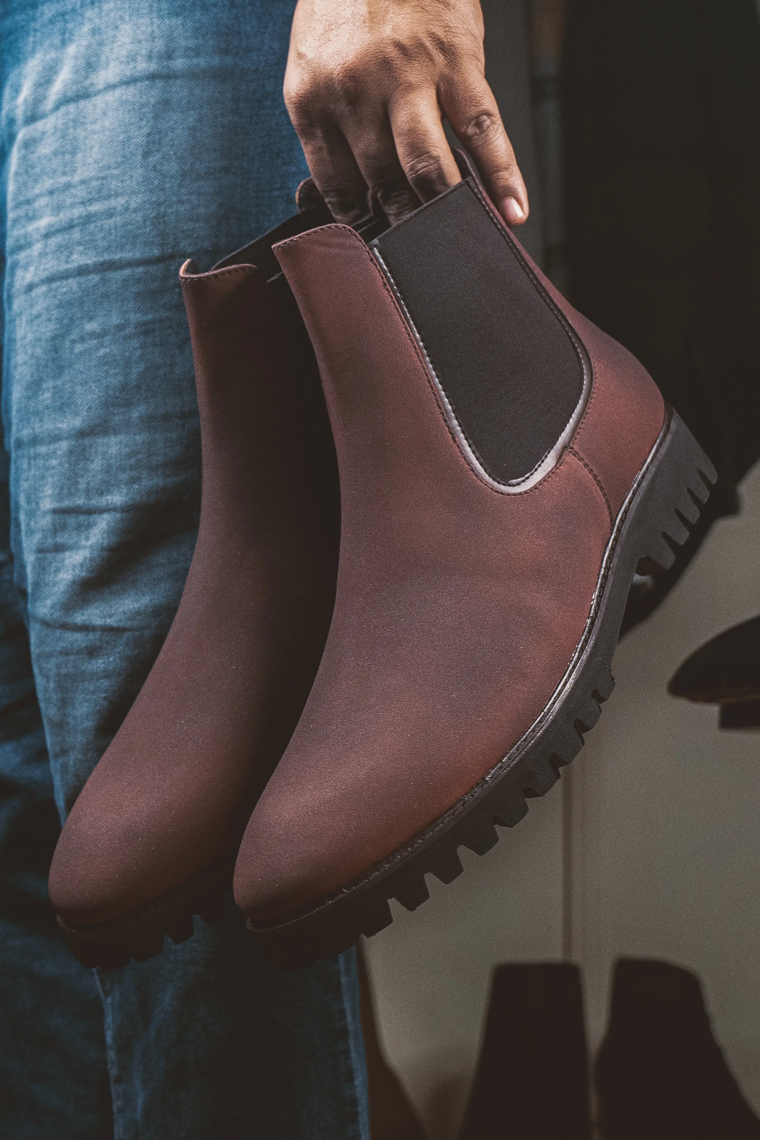 Brigadier Dark Burgundy Boots