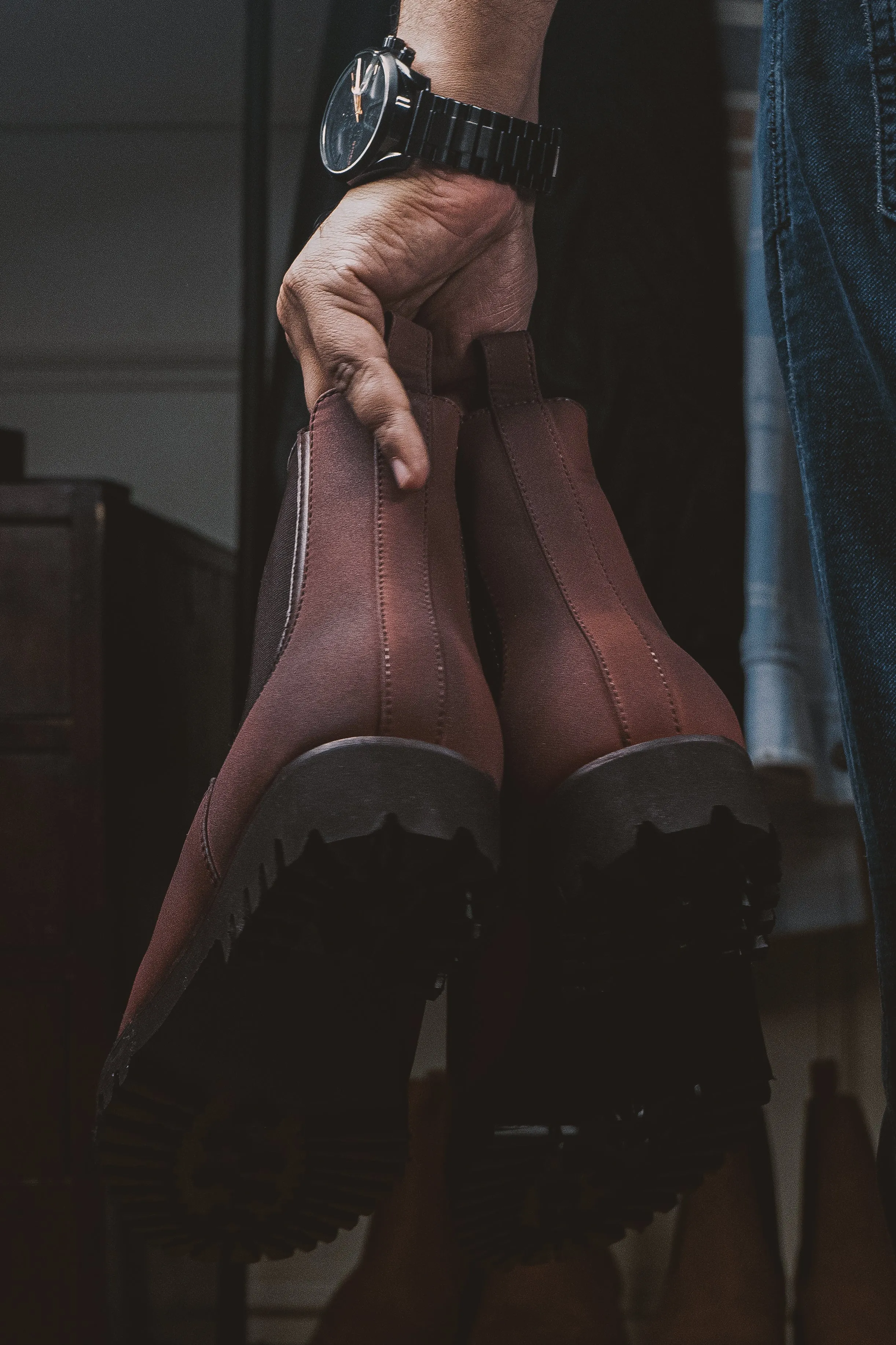 Brigadier Dark Burgundy Boots