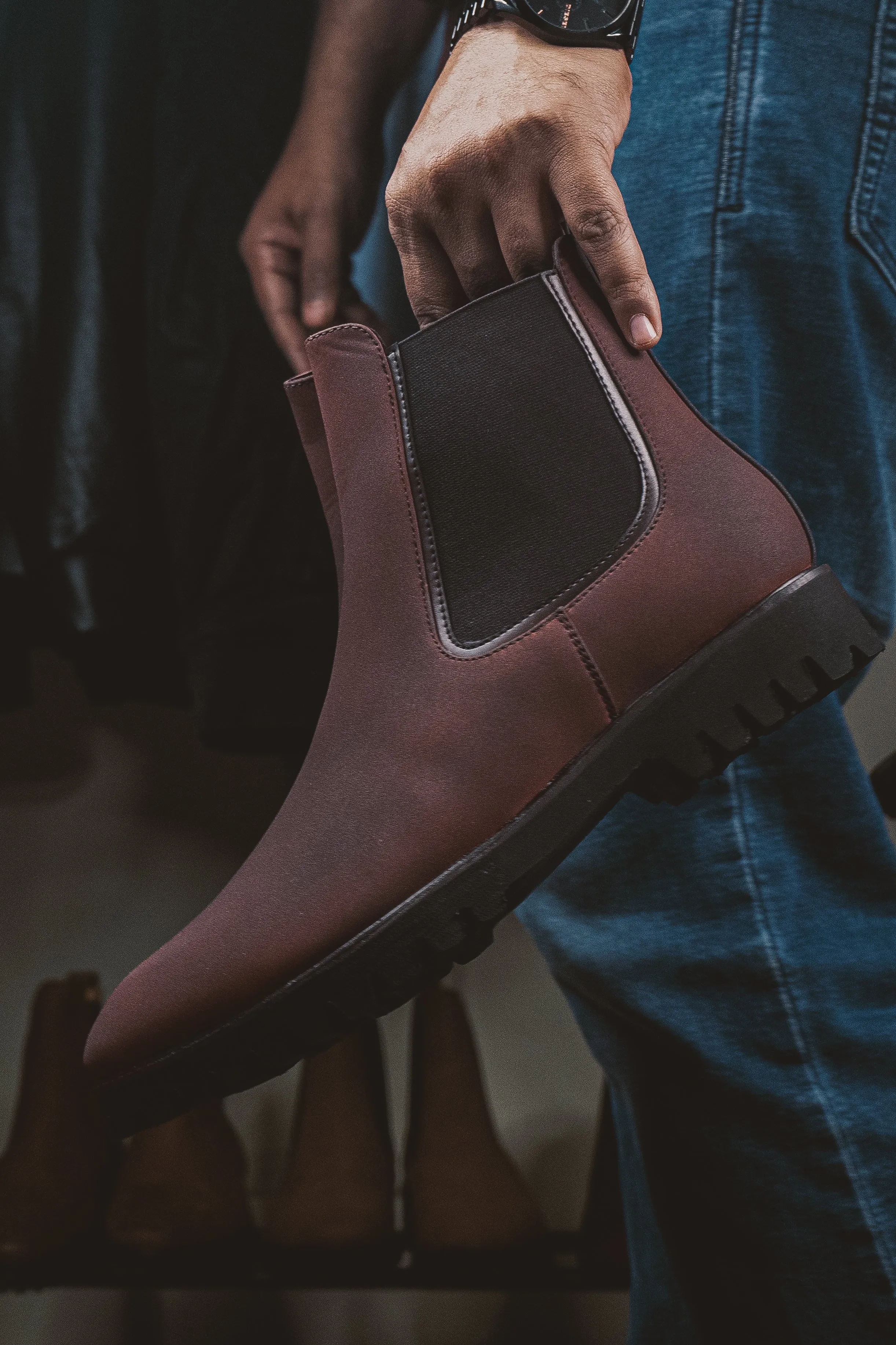 Brigadier Dark Burgundy Boots