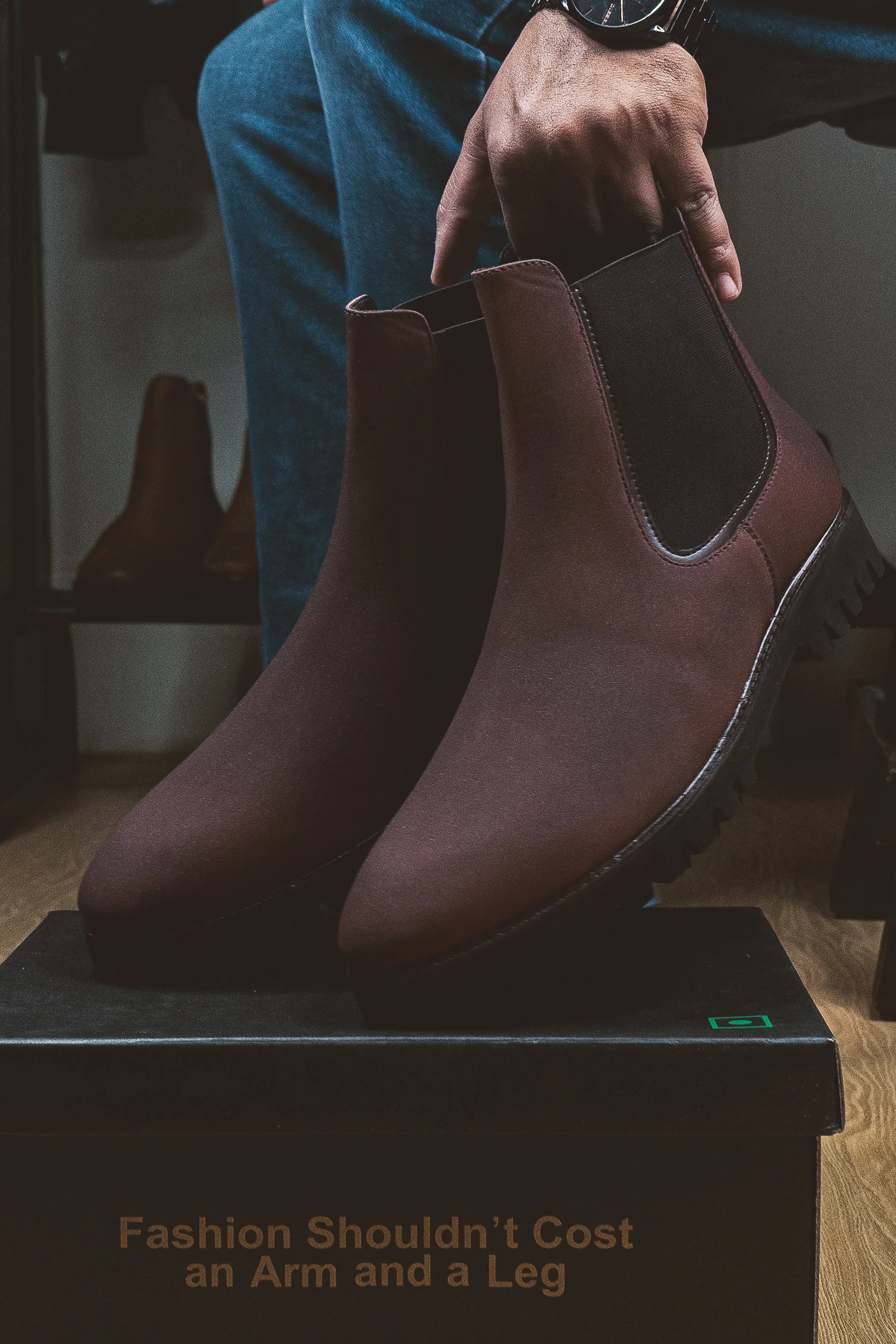 Brigadier Dark Burgundy Boots