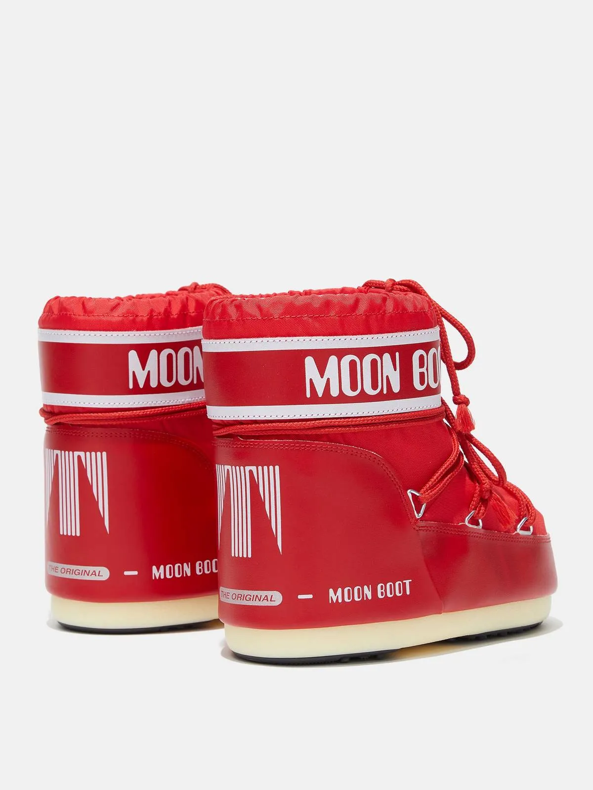 Buty zimowe damskie MOON BOOT Icon Low Nylon czerwone