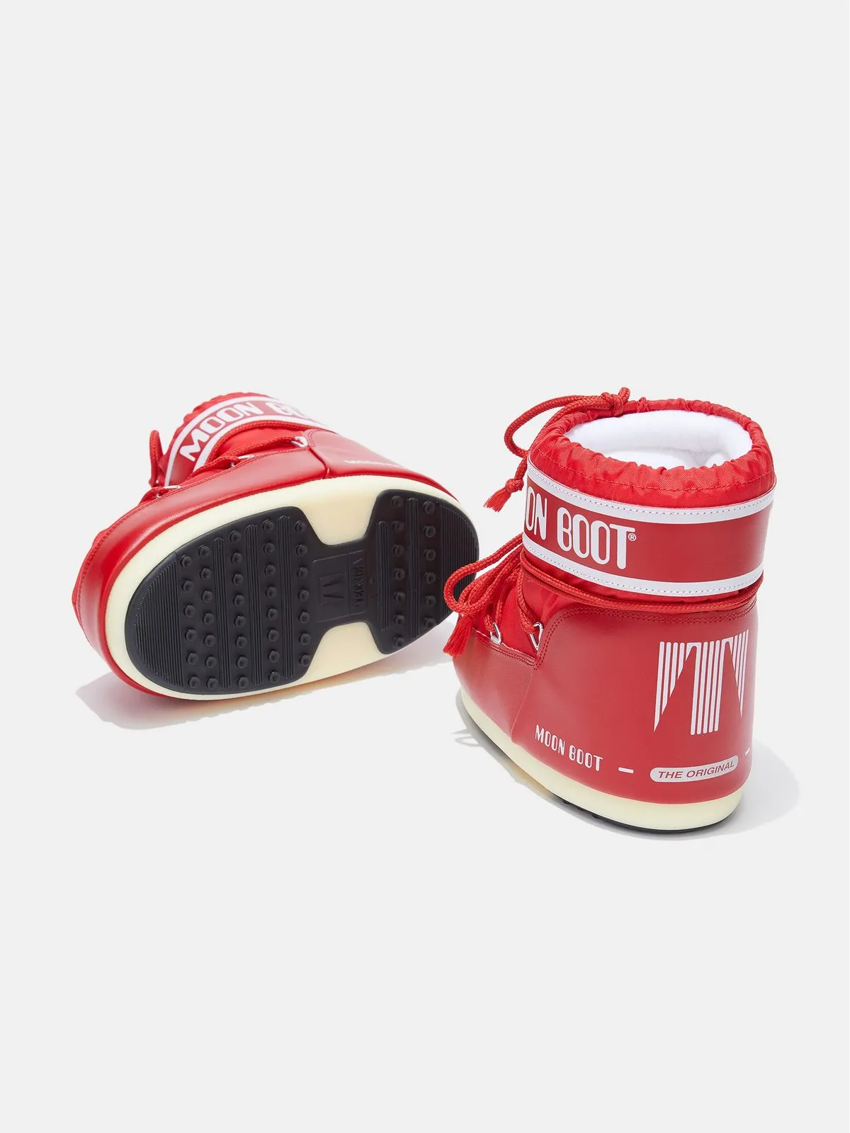 Buty zimowe damskie MOON BOOT Icon Low Nylon czerwone