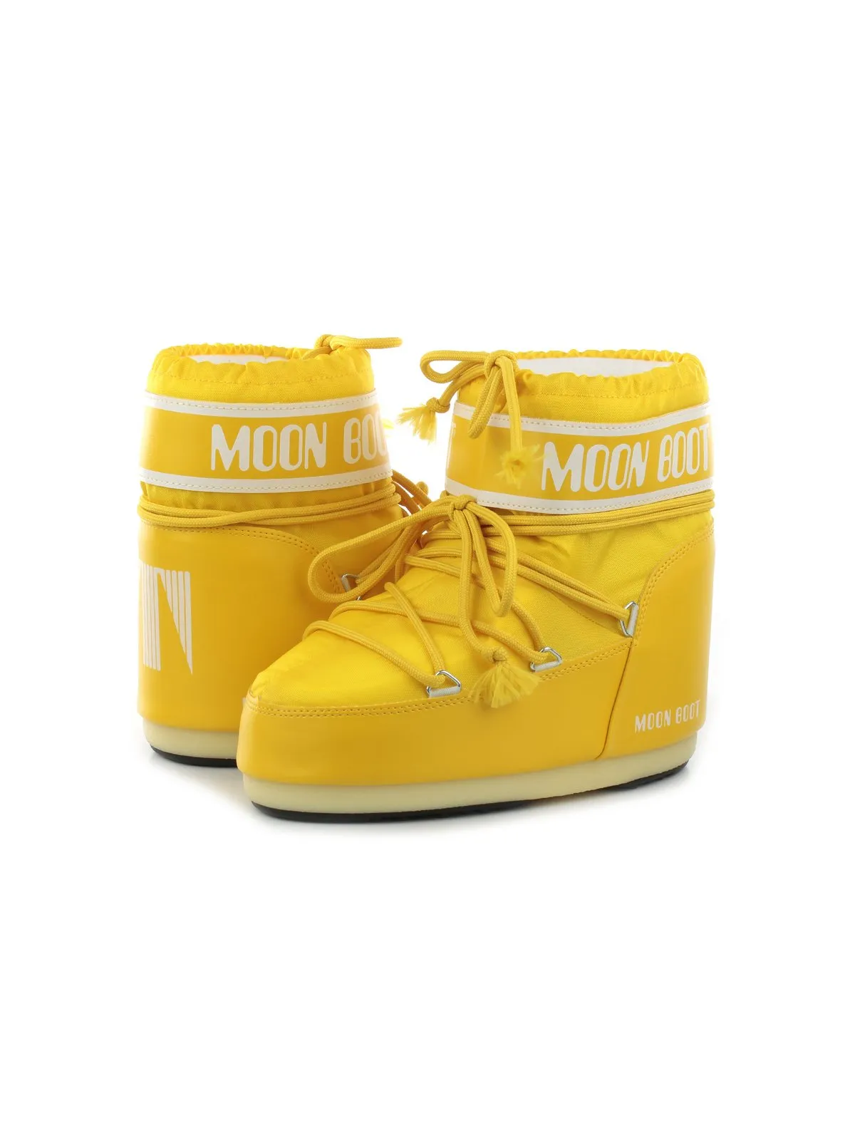 Buty zimowe damskie MOON BOOT Icon Low Nylon żółte