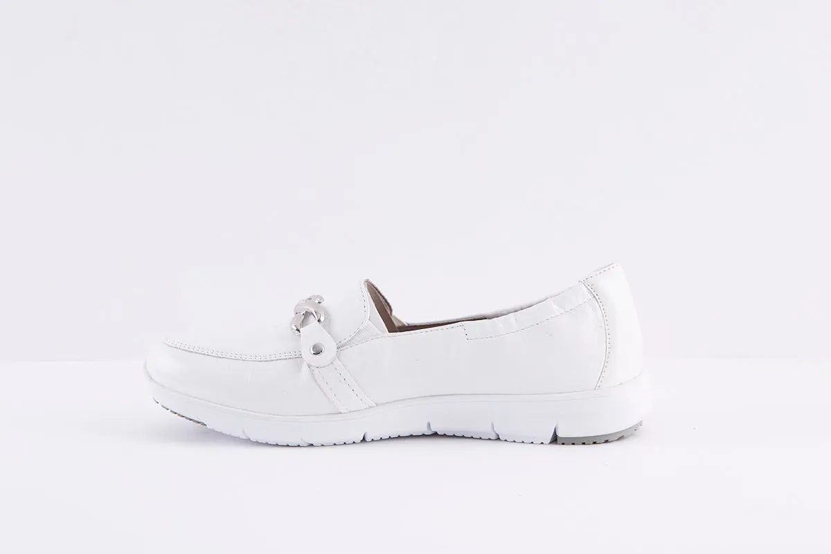 CAPRICE - 24752-160 FLAT LOAFER - WHITE