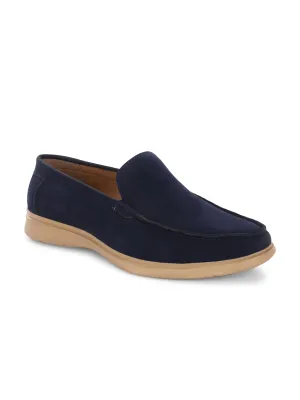CARLO ROMANO BY WASAN BLUE COLOR VEGAN LEATHER MOCCASIN FOR MEN