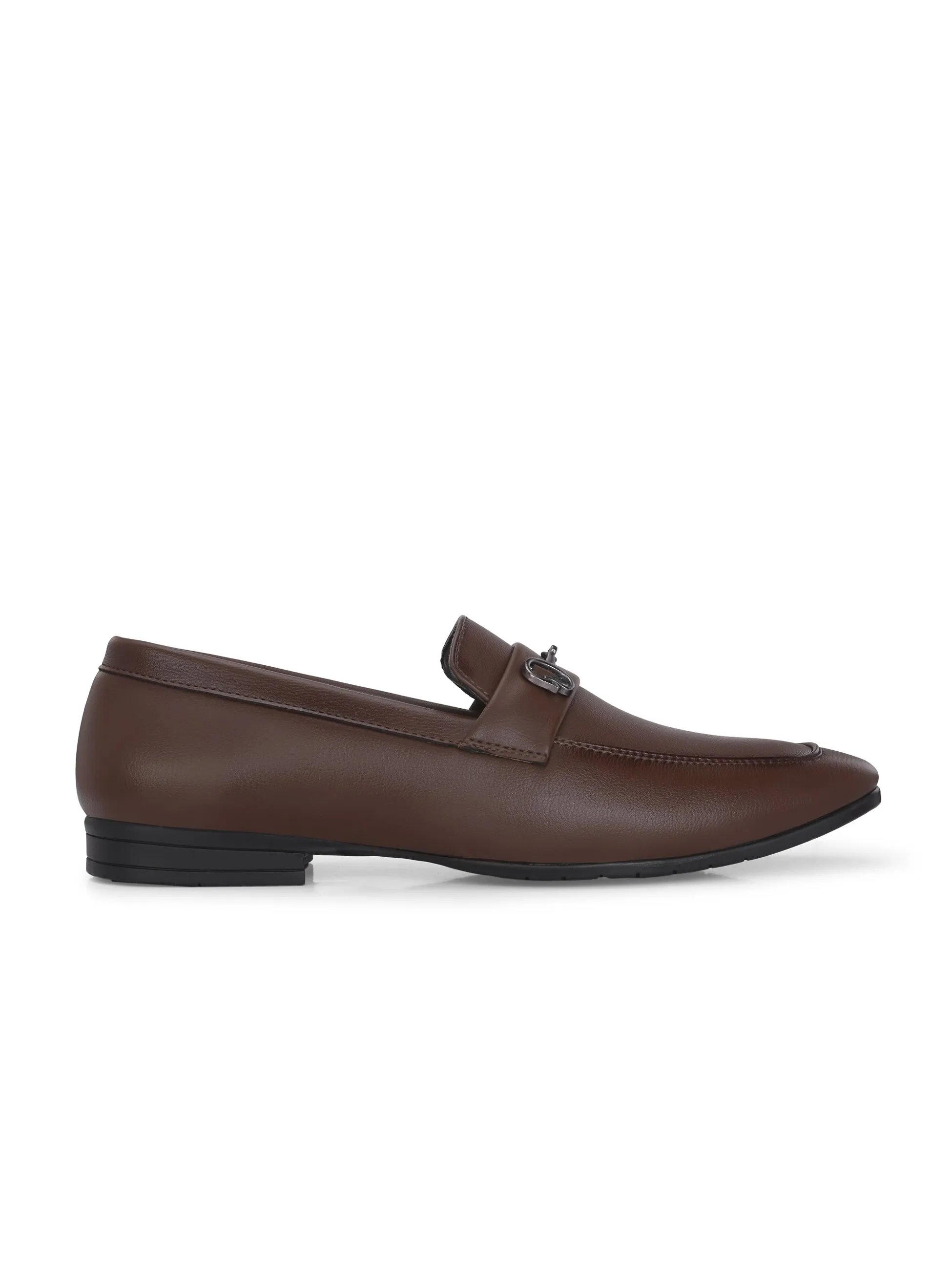 CARLO ROMANO BY WASAN BROWN COLOR VEGAN LEATHER SLIP ON MOCCASIN SHOE FOR MEN