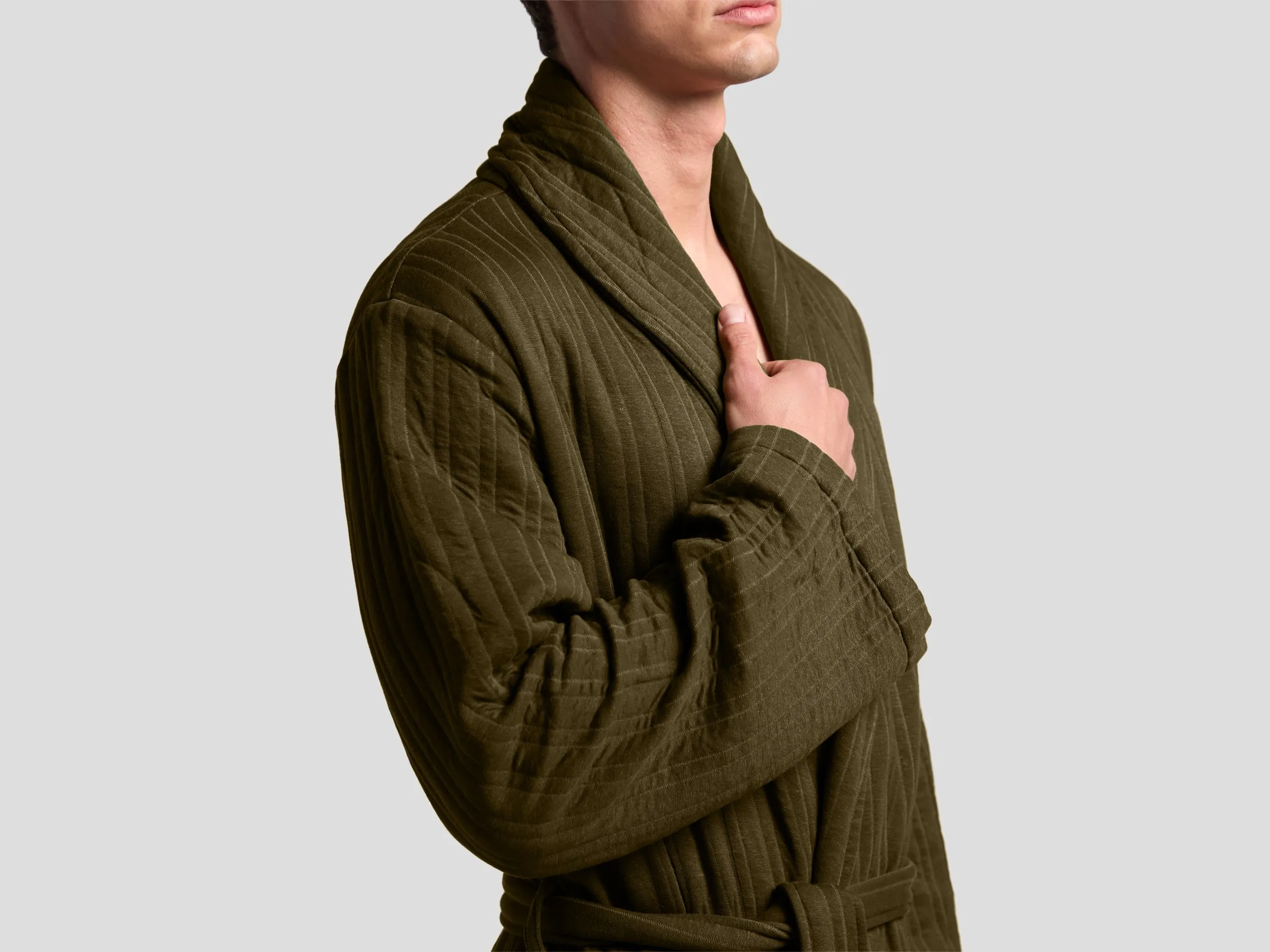 Cozy Knit Robe (Olive)