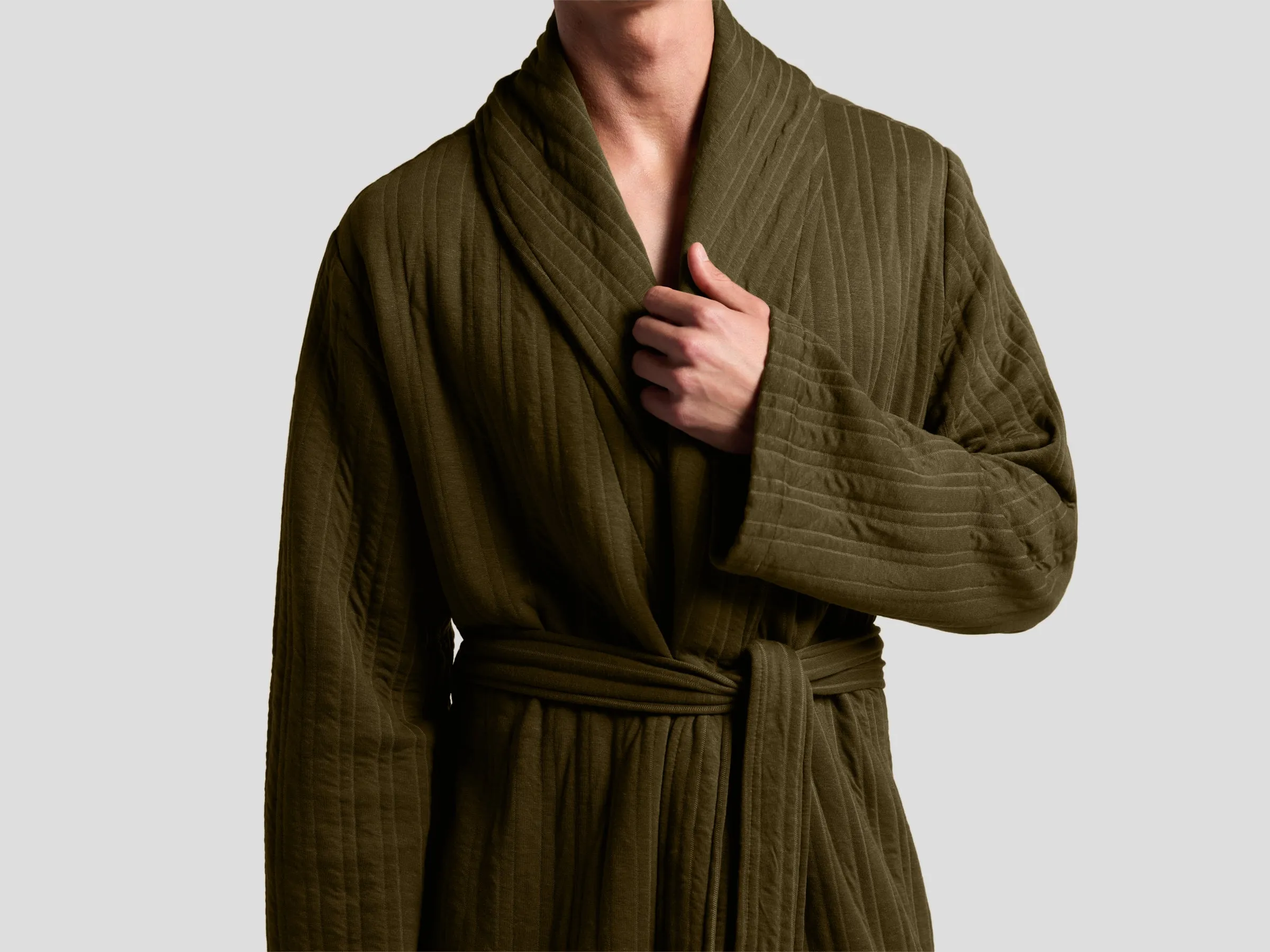 Cozy Knit Robe (Olive)