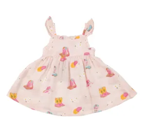 Daisy Boots Ruffle Sundress