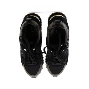 Designer Women's Run Away Sneakers Mesh with Monogram Canvas and Suede