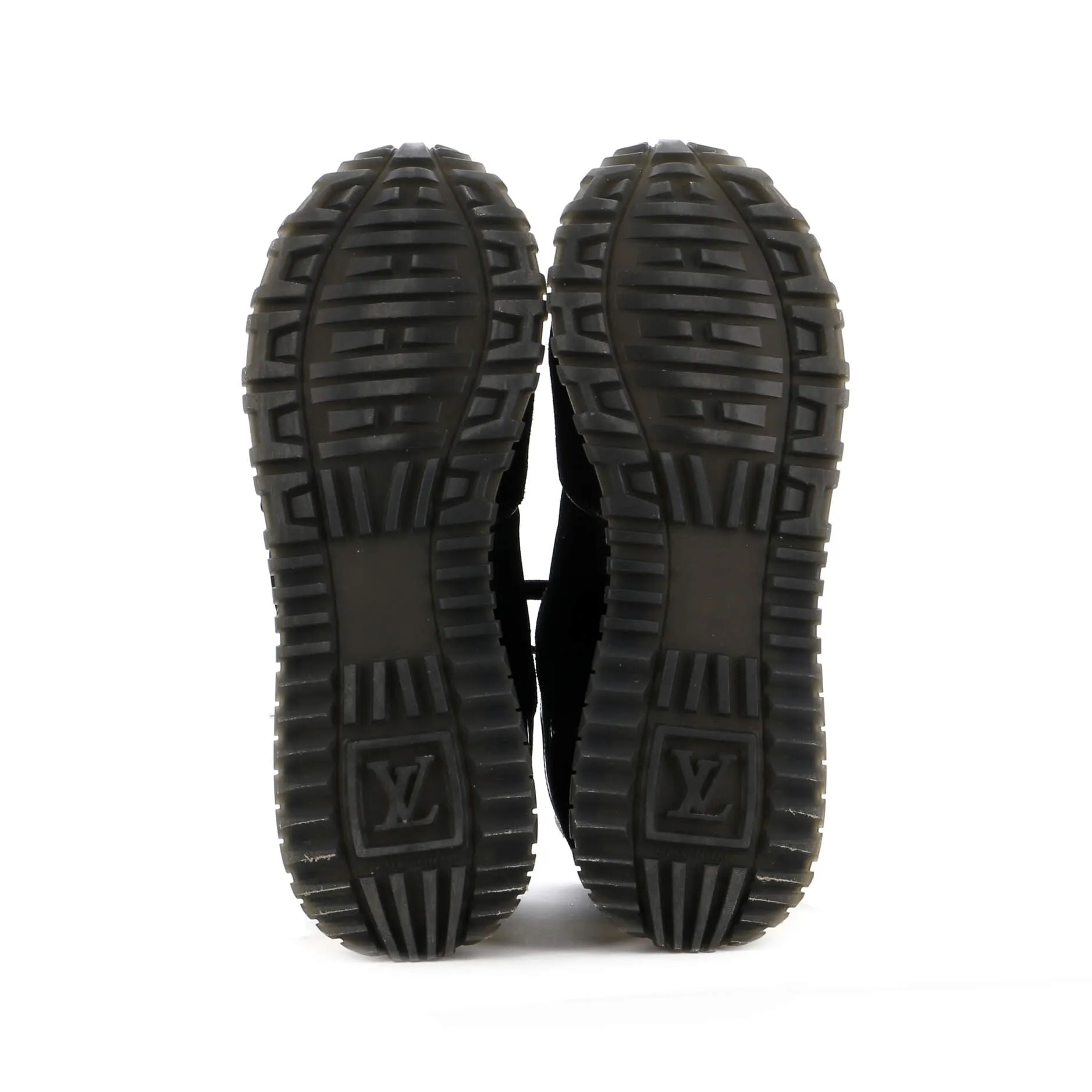 Designer Women's Run Away Sneakers Mesh with Monogram Canvas and Suede