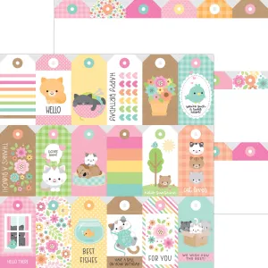 Doodlebug - Pretty Kitty - 12x12 Single Sheets - Thinking of You /7635