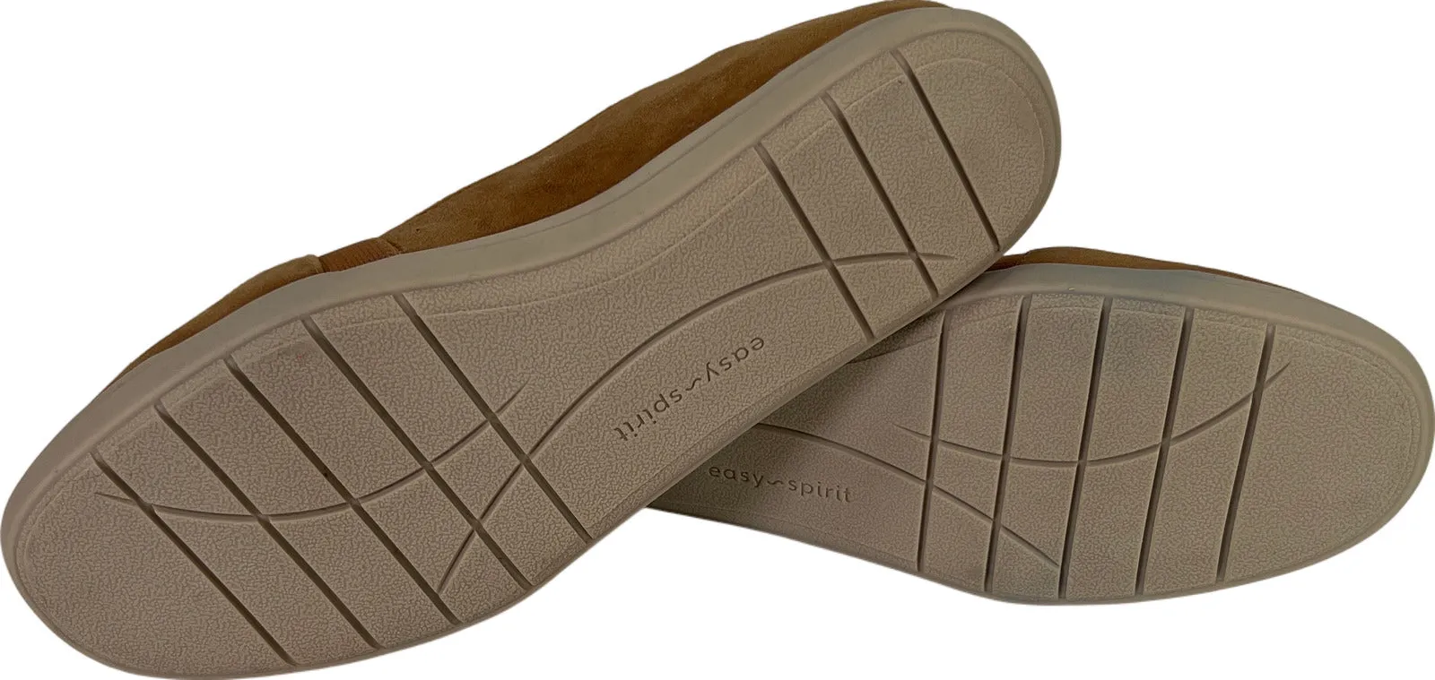 Easy Spirit Women’s Light Brown Suede Bounce Slip On Loafers - 6