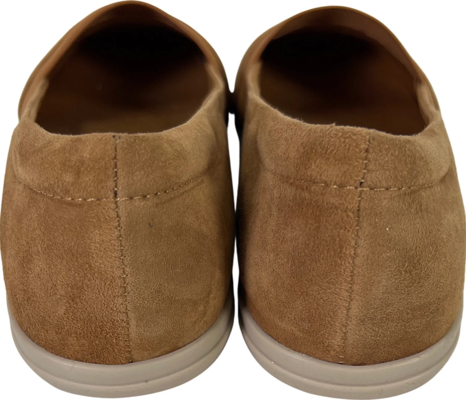 Easy Spirit Women’s Light Brown Suede Bounce Slip On Loafers - 6
