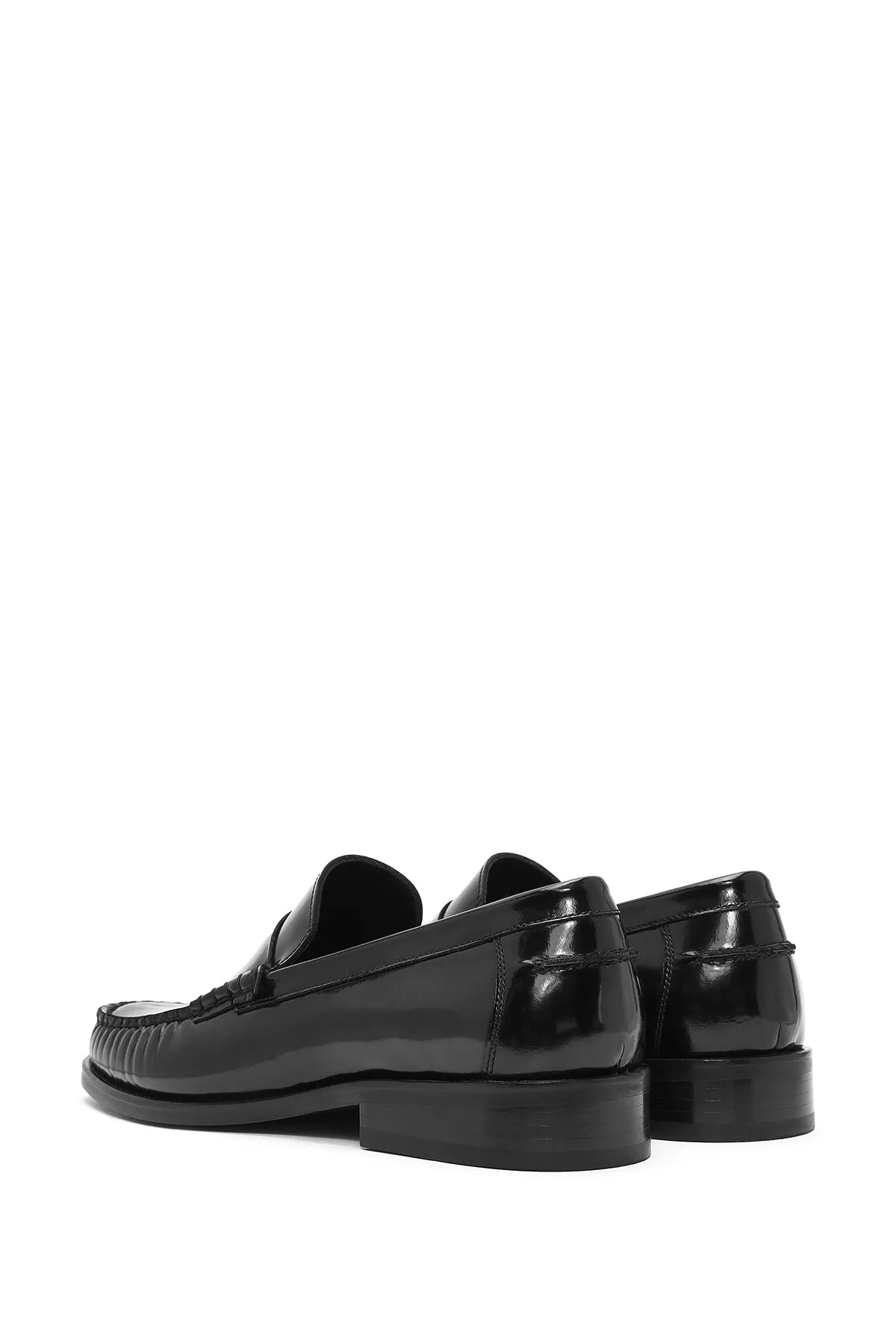 Erkek Siyah Deri Klasik Loafer