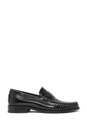 Erkek Siyah Deri Klasik Loafer