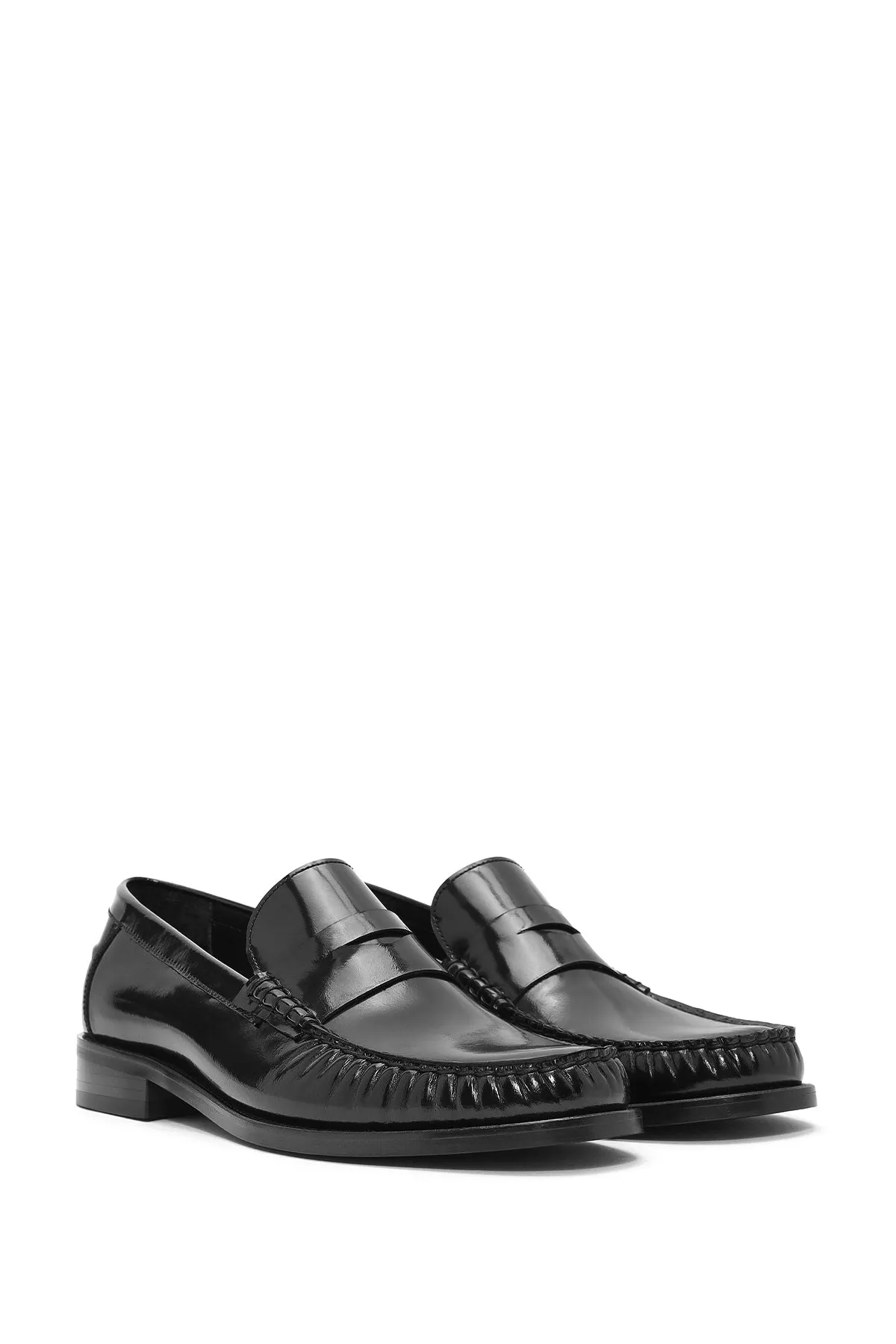 Erkek Siyah Deri Klasik Loafer