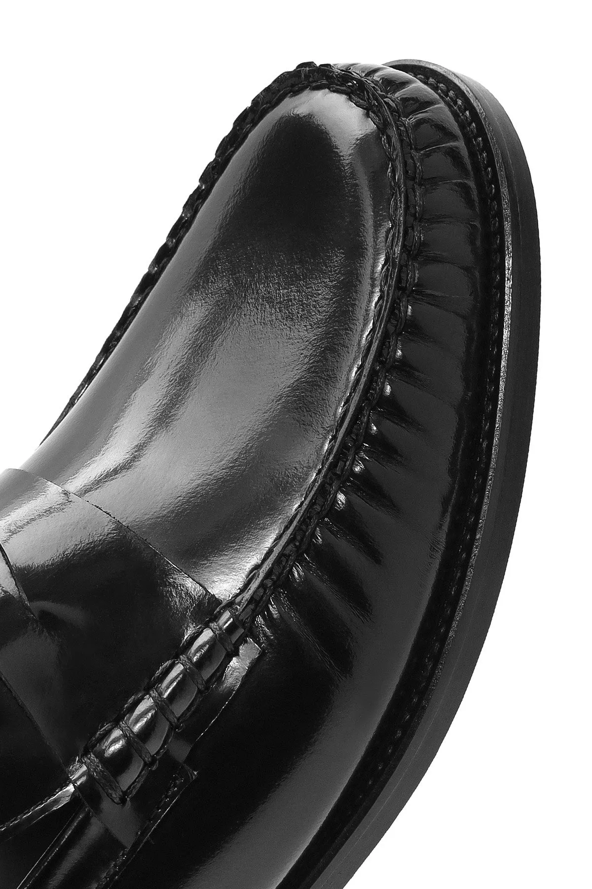 Erkek Siyah Deri Klasik Loafer