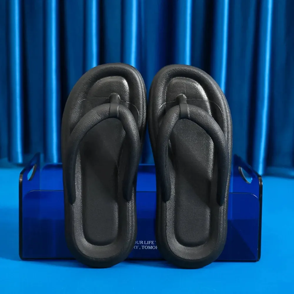 Fashion Women's Slippers Soft EVA  Thick Flip Flops Sandals Cute Casual Shoes Non-Slip Shoes Candy Colors Bathroom Slippers