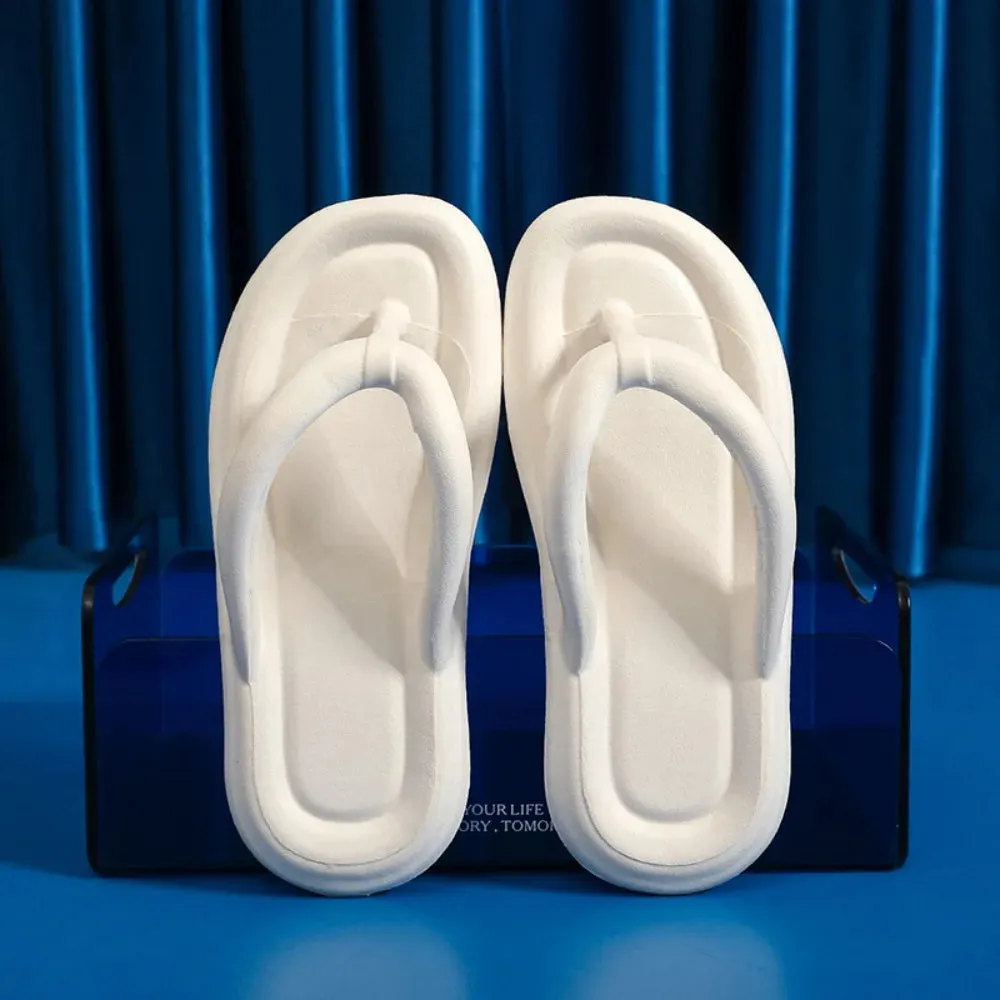 Fashion Women's Slippers Soft EVA  Thick Flip Flops Sandals Cute Casual Shoes Non-Slip Shoes Candy Colors Bathroom Slippers