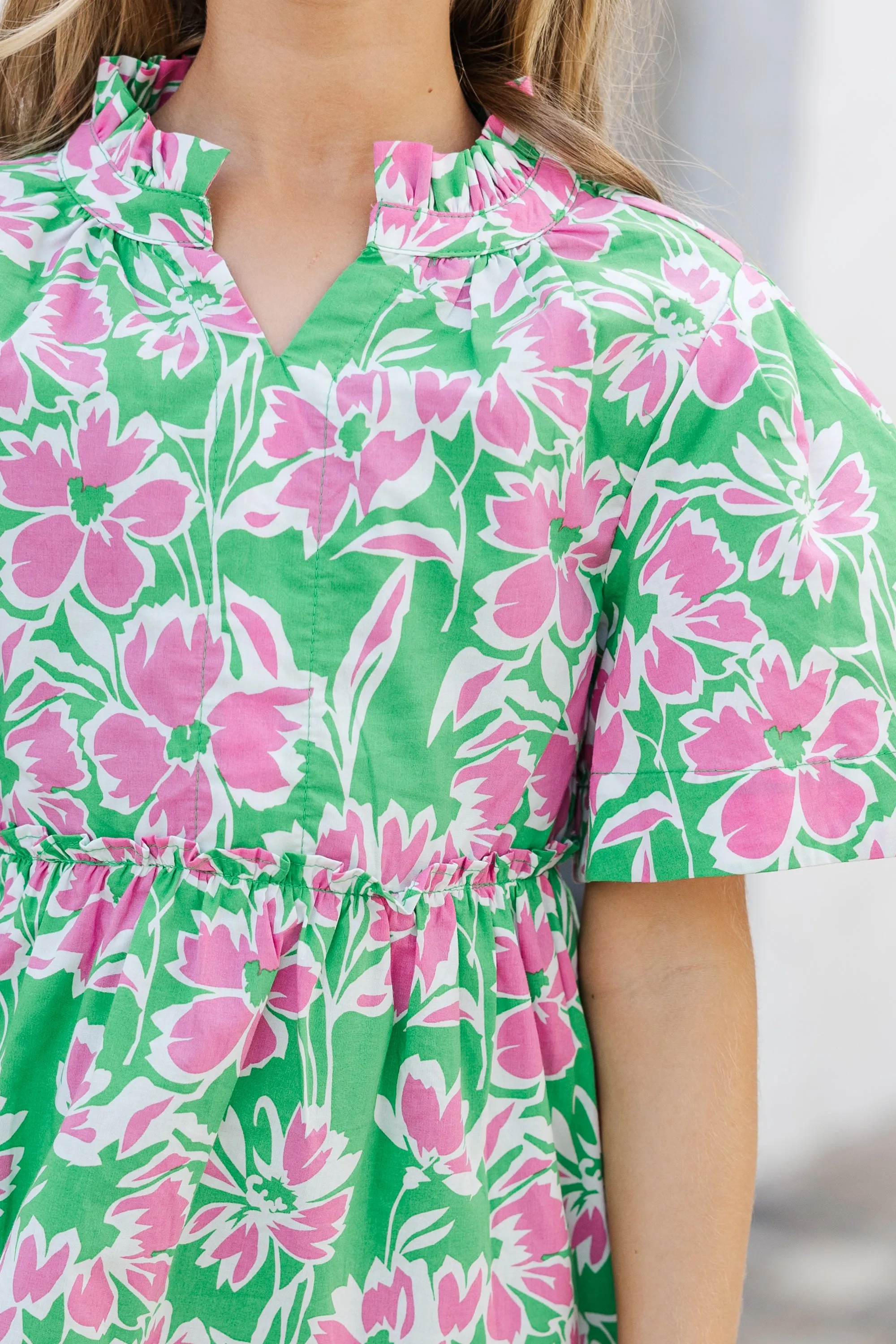 Girls: The Stephanie Green Floral Dress